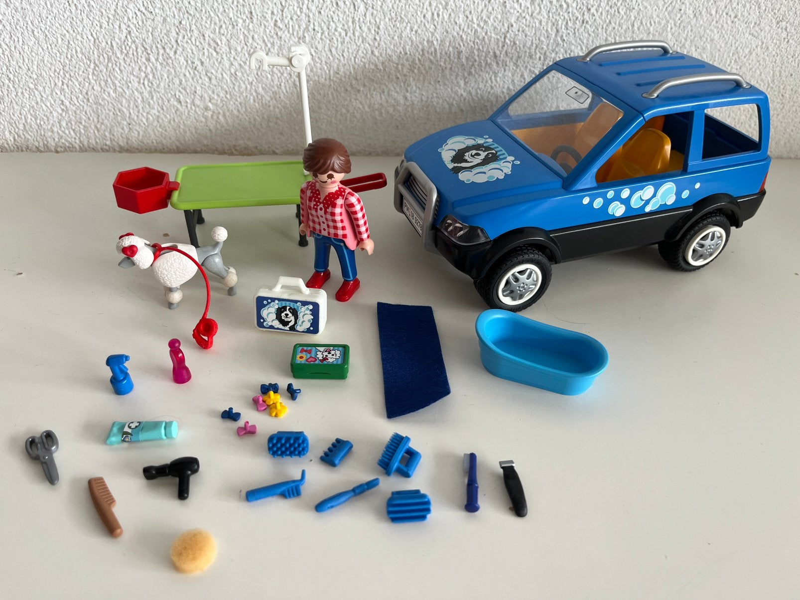 Playmobil mobiele trimsalon 9278, Ophalen of Verzenden, Zo goed als nieuw, Complete set