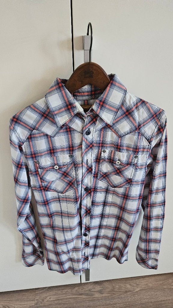 Mooie blouse ruit, Kleding | Heren, Overhemden, Ophalen of Verzenden, Zo goed als nieuw, Halswijdte 38 (S) of kleiner