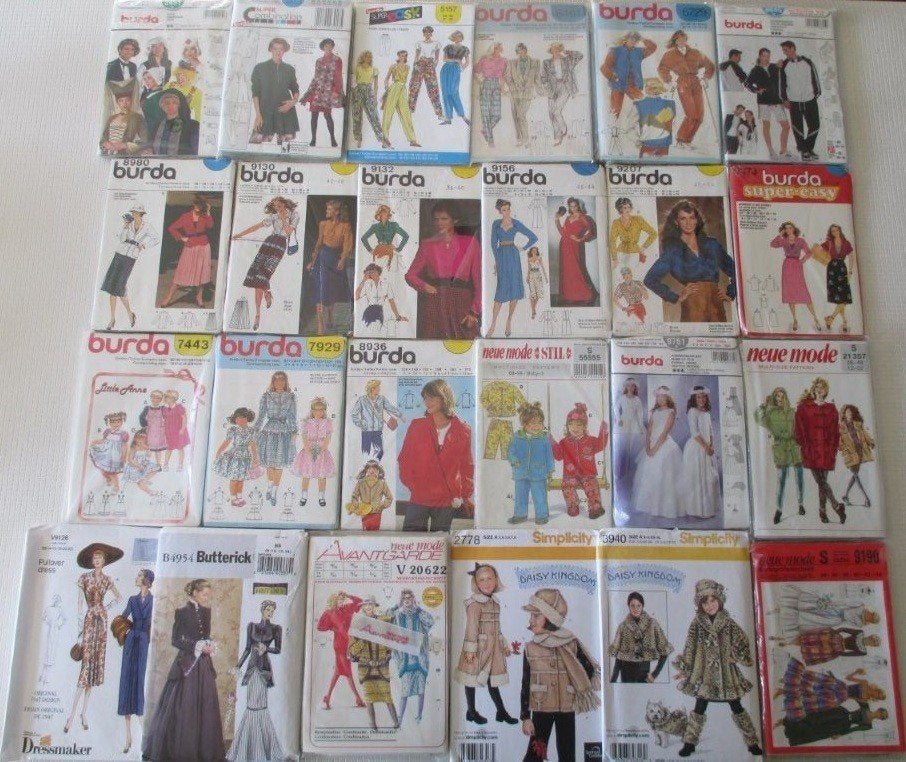 Retro,Vintage,Burda,Neue Mode,Simplicity,Kledingpatronen, Hobby en Vrije tijd, Kledingpatronen, Verzenden, Zo goed als nieuw, Vrouw