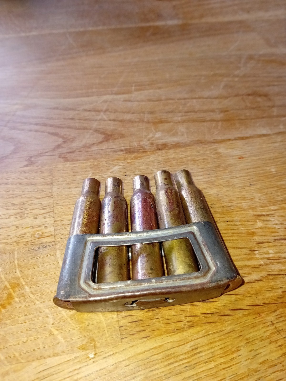 ​WO2 Nederlandse Hembrug M95 Laadstrip + Hulzen (6.5x53R) –, Ophalen of Verzenden, Gebruikt