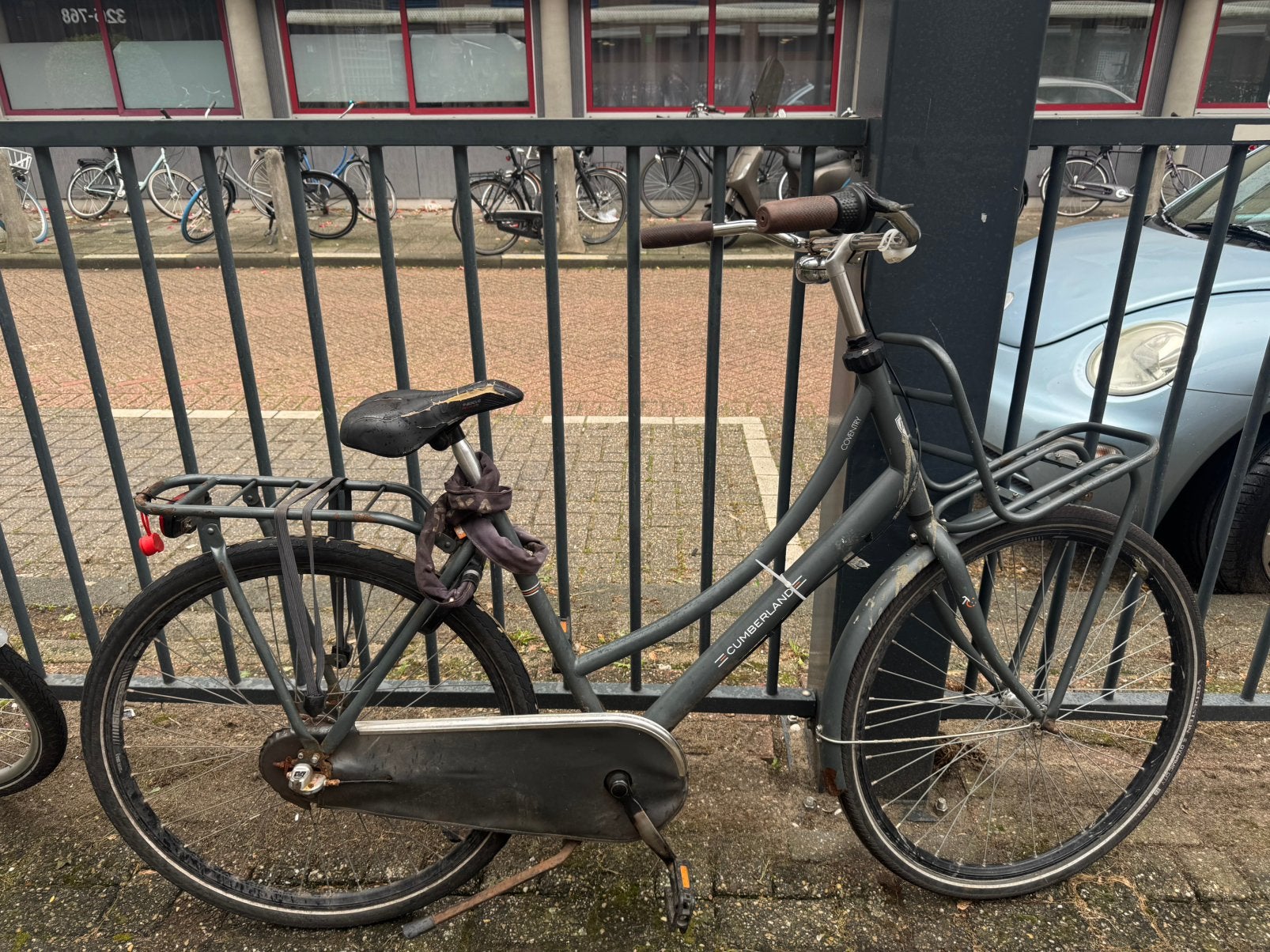 Omafiets 3 versnellingen, frame 57cm, 28 inch wielen, Fietsen en Brommers, Ophalen, Terugtraprem, Gebruikt, Versnellingen