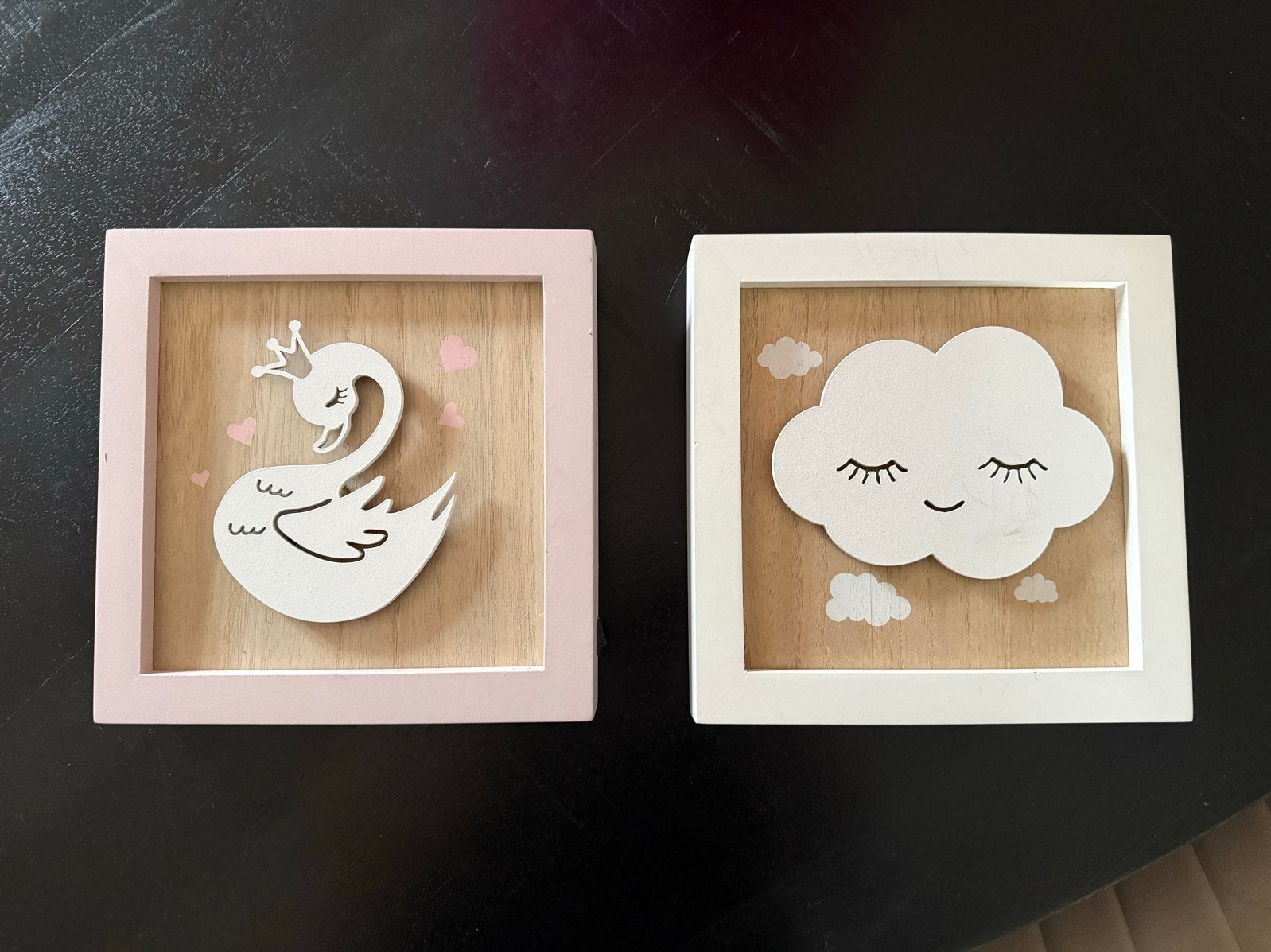 Wanddecoratie kinderkamer met verlichting - Zwaan & Wolk, Kinderen en Baby's, Kinderkamer | Inrichting en Decoratie, Ophalen, Gebruikt