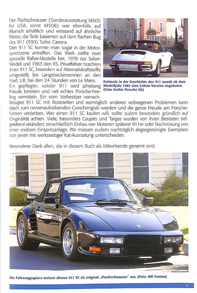 Porsche 911 SC Alle Modelle von 1978-1983, Verzenden