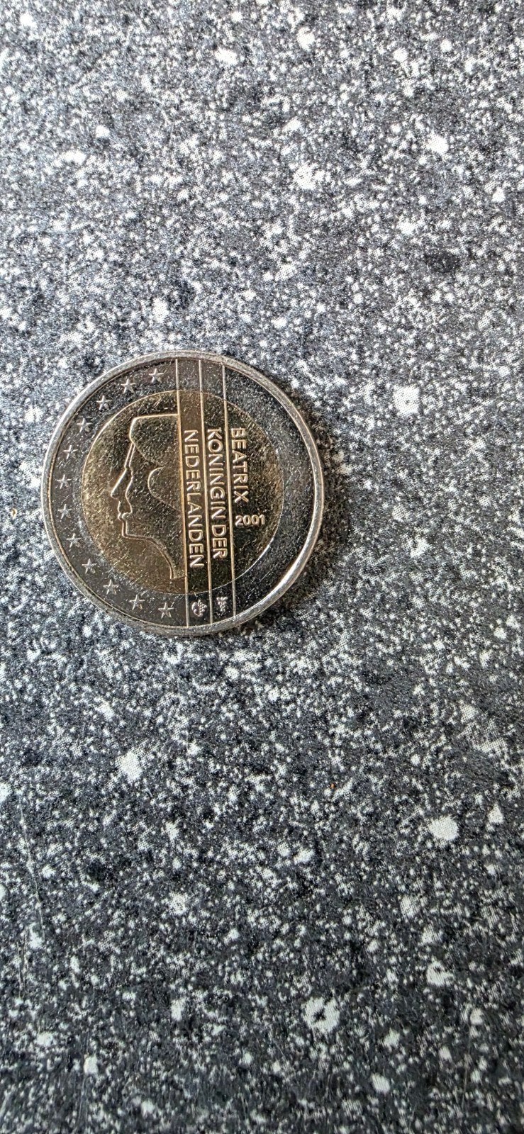 2 Euro munt Nederland 2001 Beatrix Koningin der Nederlanden, Ophalen of Verzenden, Overige landen, 2 euro, Losse munt