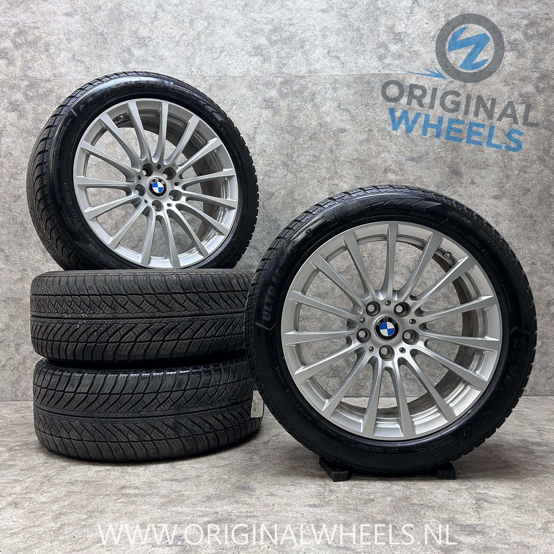 18 inch originele velgen + winterbanden BMW 5 6 serie G30 G3, 18 inch, -, -, Banden en Velgen