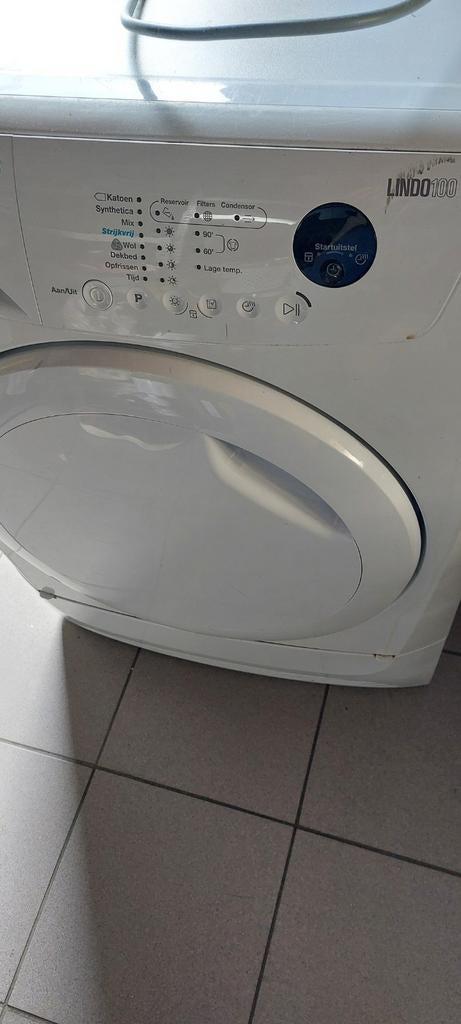Zanussi Lindo 100 wasdroger, Witgoed en Apparatuur, 6 tot 8 kg, Ophalen of Verzenden, 1200 tot 1600 toeren, 85 tot 90 cm