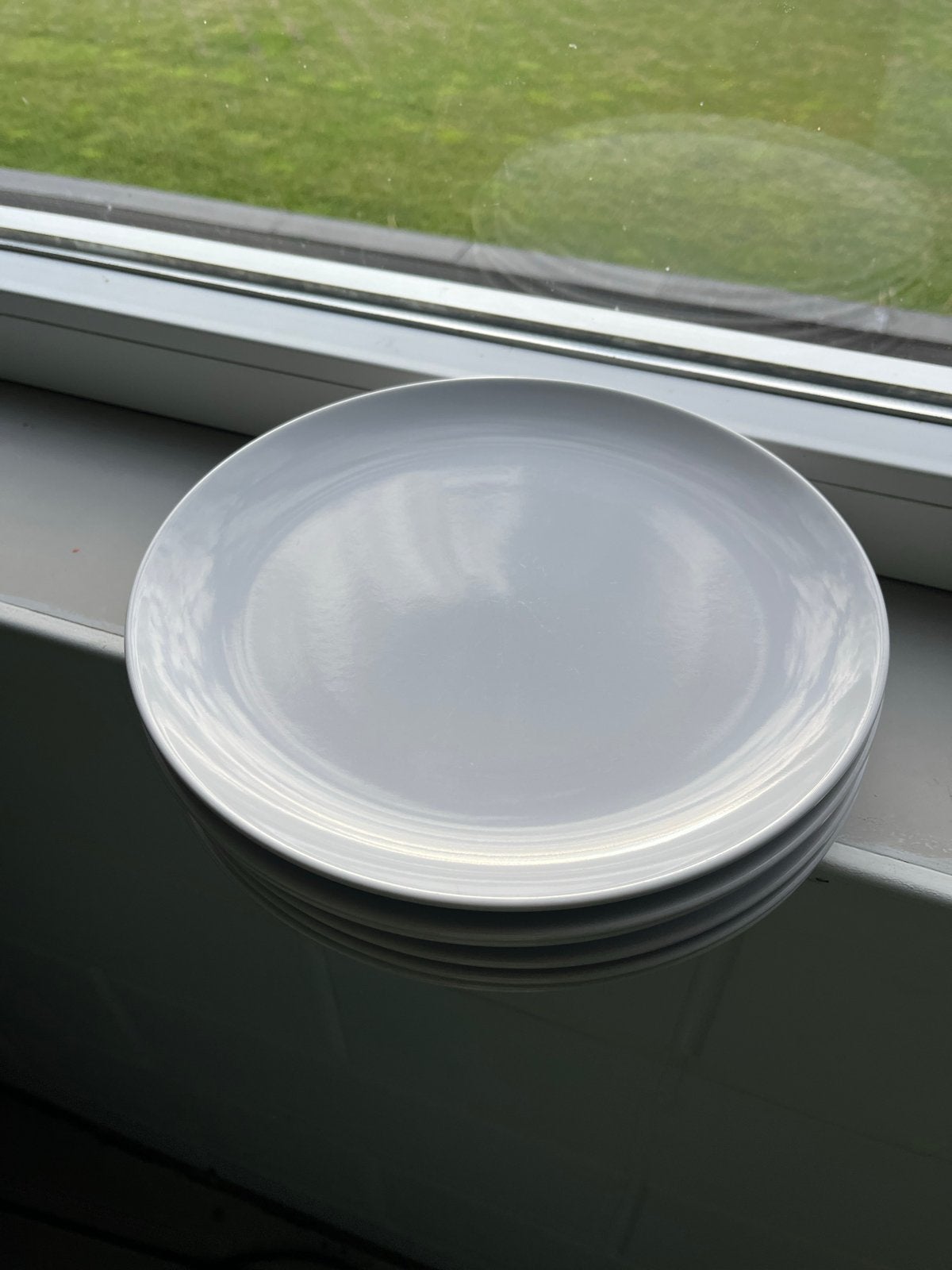 6 witte diner borden  IKEA, Ophalen, Keramiek, Zo goed als nieuw, Bord(en)