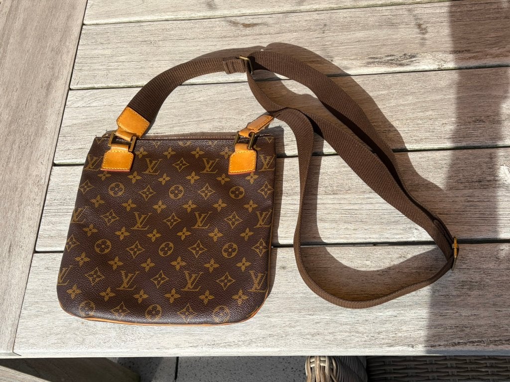Louis Vuitton Pochette Bosphore M40044 Monogram origineel, Ophalen of Verzenden, Gebruikt, Bruin, Schoudertasje
