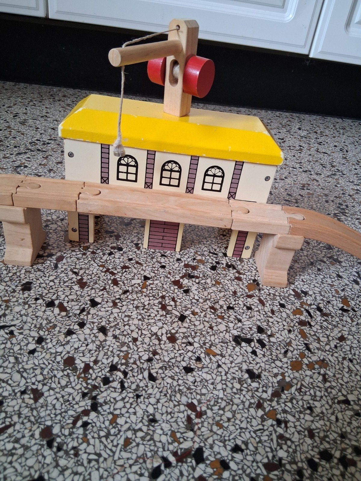 Houten Mentari  loadingdock met magnetischekraan, Ophalen of Verzenden, Gebruikt