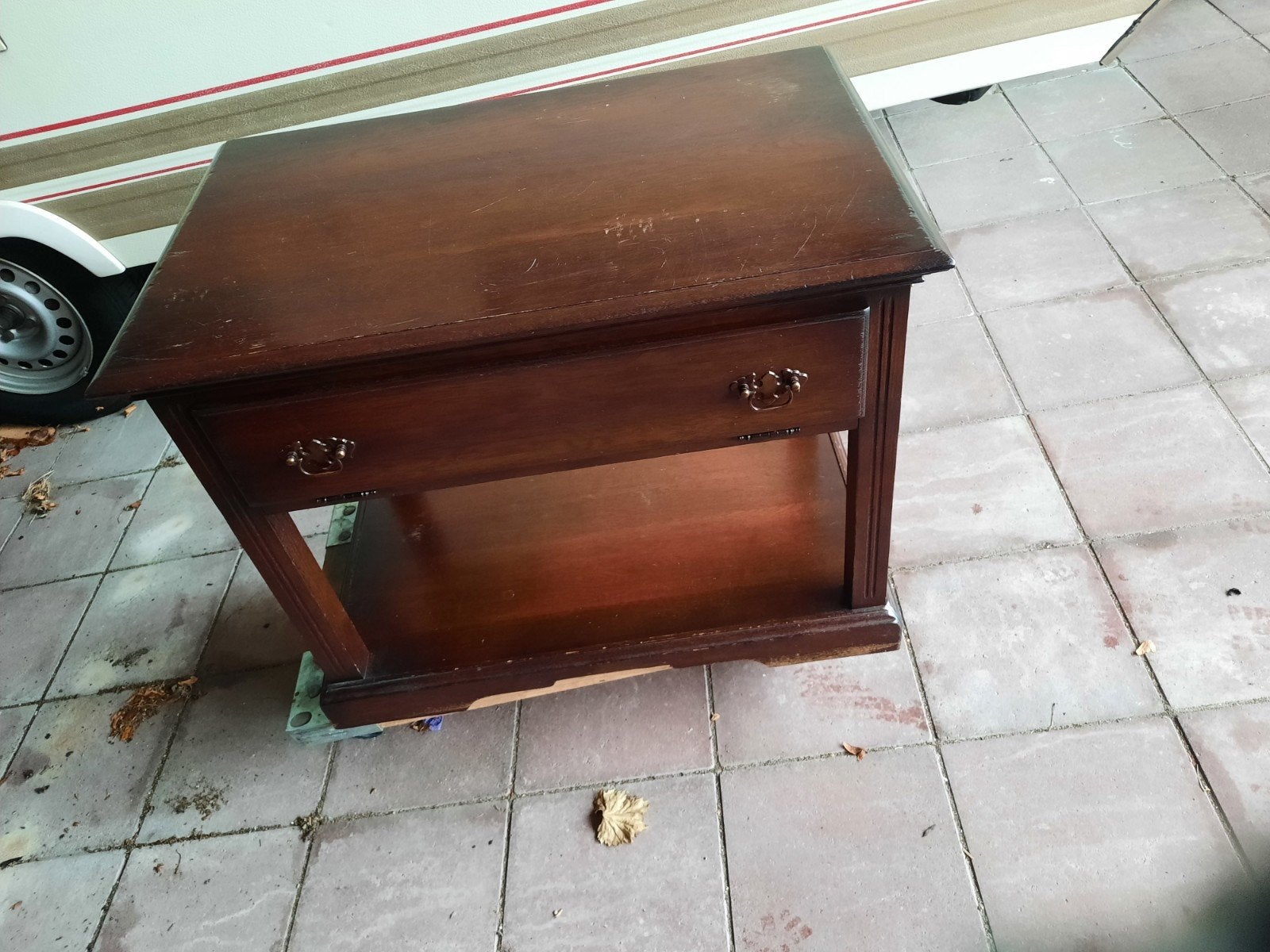 tv meubel en salontafel massief hout, Ophalen