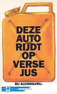 Stiicker	Rij alcohol vrij	Deze auto rijdt op verse jus, Verzenden, Zo goed als nieuw, Auto of Motor