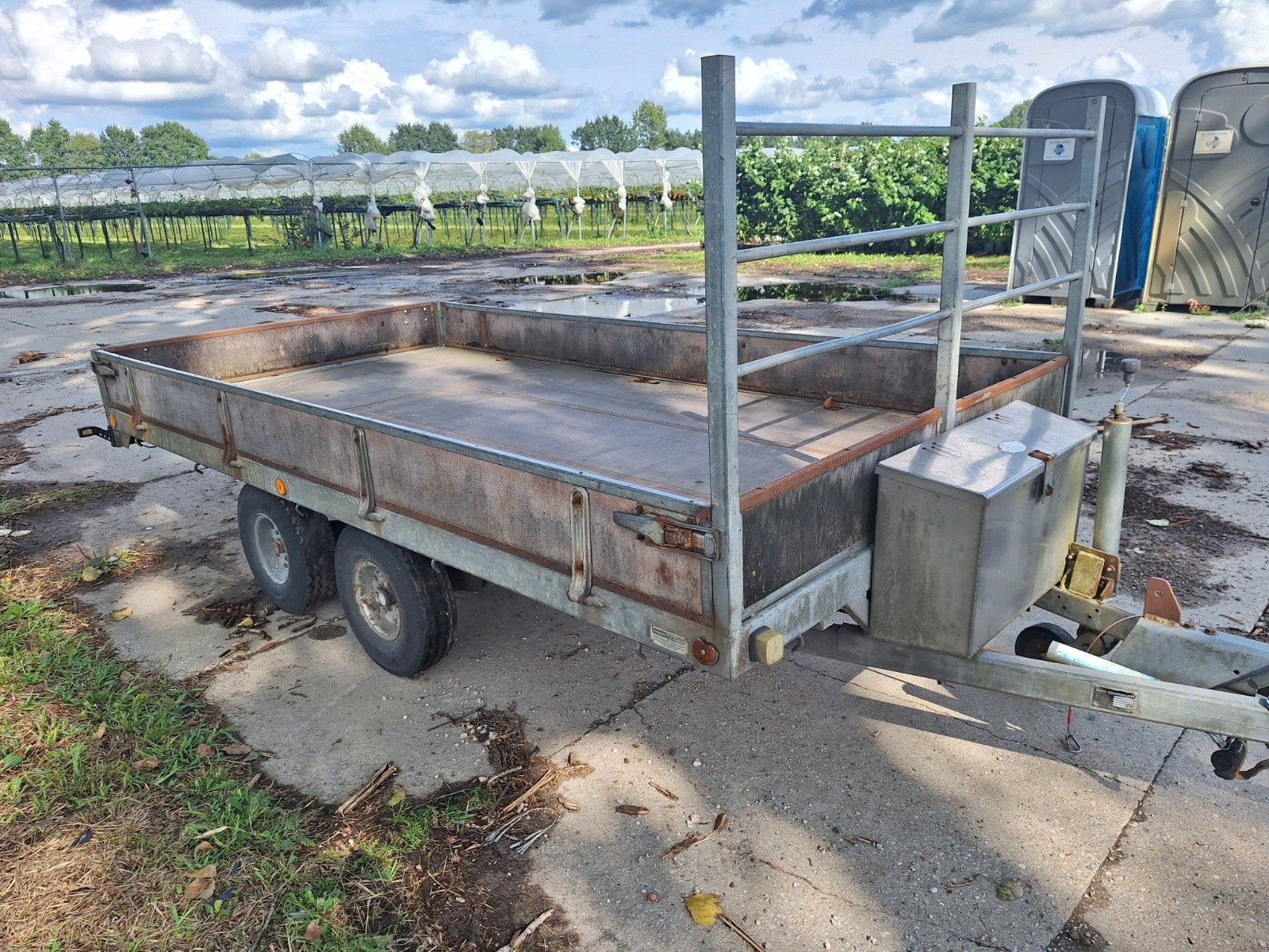 Doornwaard plateauwagen opknapper, Ophalen, Gebruikt