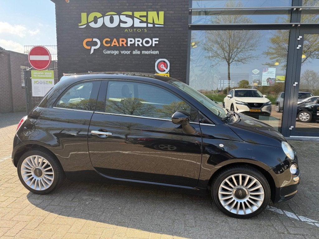 Fiat 500 1.2 VINTAGE '57, Auto's, Fiat, Voorwielaandrijving, Gebruikt, 4 cilinders, Zwart