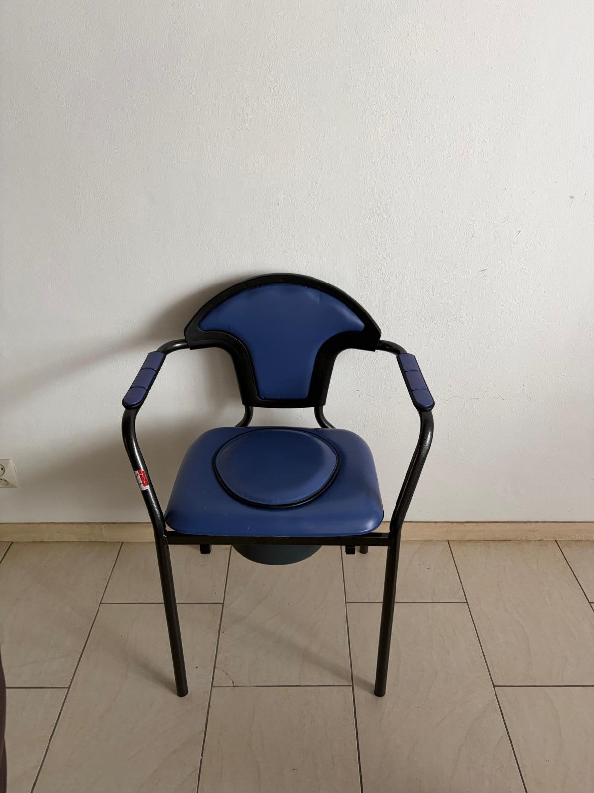 Toiletstoel blauw, Diversen, Ophalen, Gebruikt