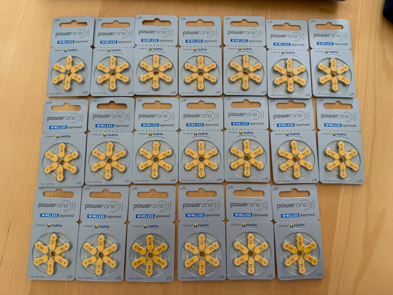 Power One P10 Hoortoestelbatterijen - 20 pakjes, Ophalen of Verzenden, Nieuw