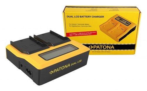 Dual LCD USB Charger JVC SSL-JVC50 SSL-JVC75 HM600 HM650, Verzenden, Nieuw
