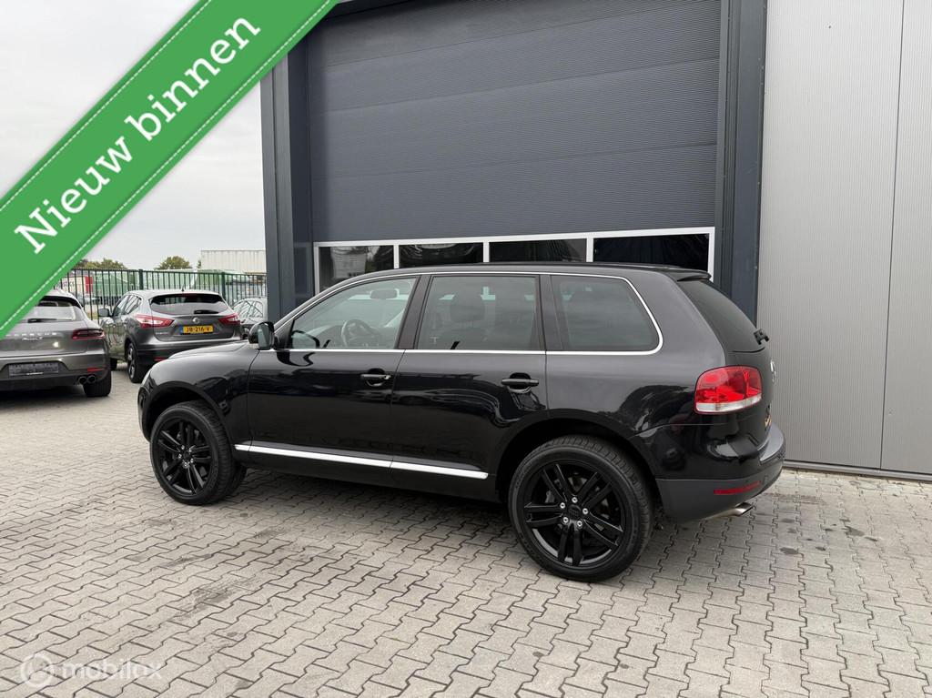 Volkswagen Touareg 5.0 V10 TDI Topstaat Grijskenteken, Automaat, 4921 cc, Zwart, Leder