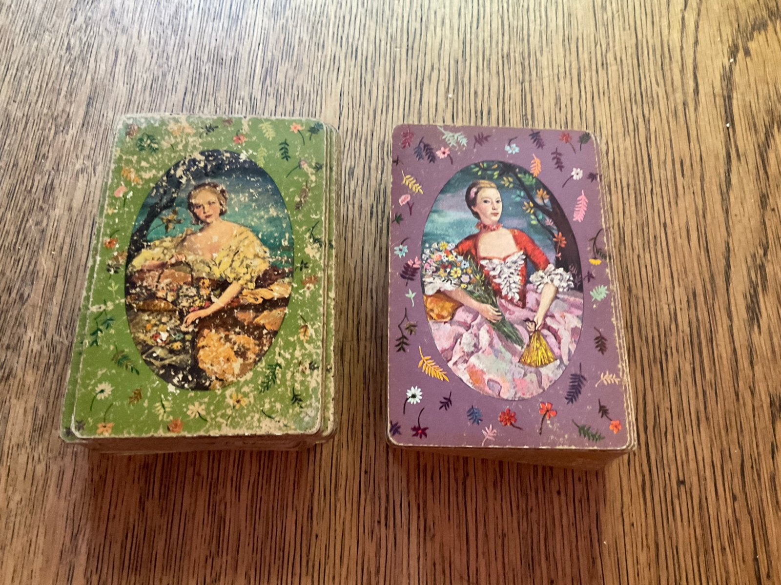 Vintage Whitman Speelkaarten Set - Plastic Coated, Ophalen of Verzenden, Gebruikt, Speelkaart(en)