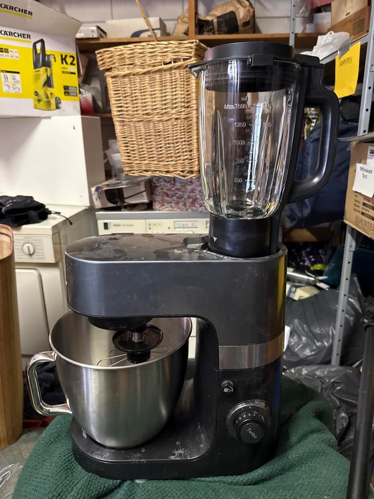 SilverCrest Keukenmachine SKMP 1300 D3 met Blender, Gebruikt, 1 tot 2 liter, 3 snelheden of meer, Ophalen of Verzenden