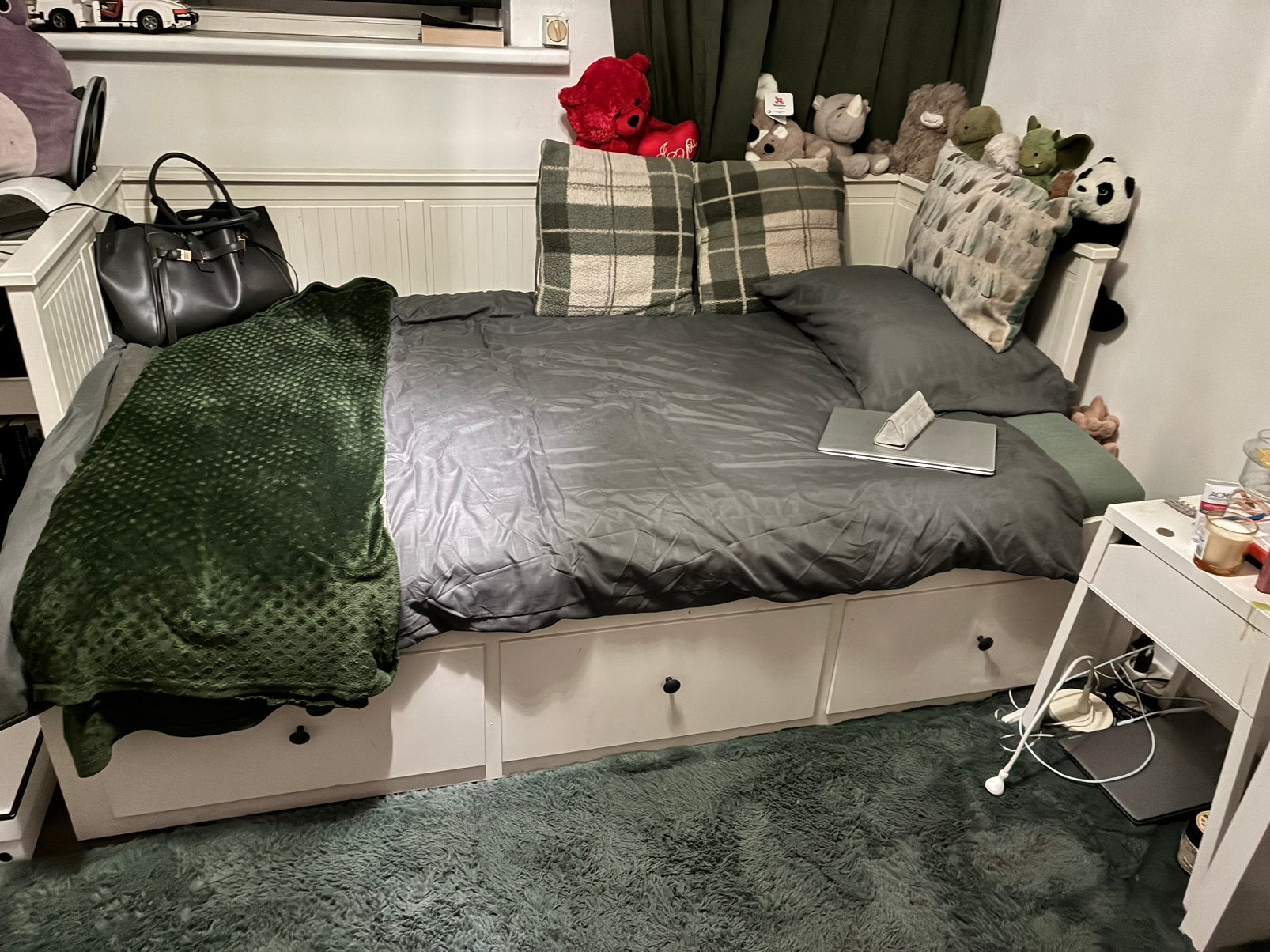Hemnes ikea bedbank, Ophalen, Gebruikt, 90 cm, Eenpersoons