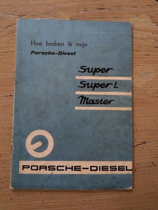 Instructieboekje Porsche Diesel Super Master tractor, Ophalen of Verzenden