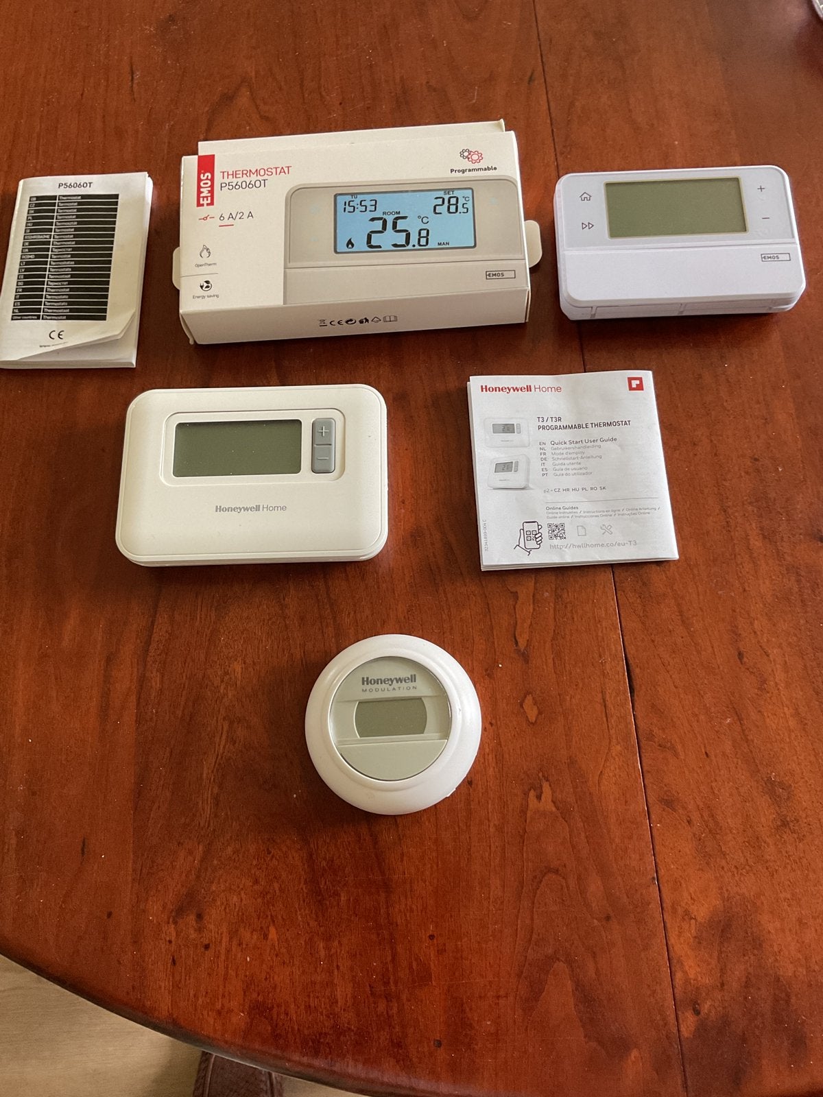 Moderne Thermostaten Emos en Honeywell, Verzenden, Slimme thermostaat, Zo goed als nieuw