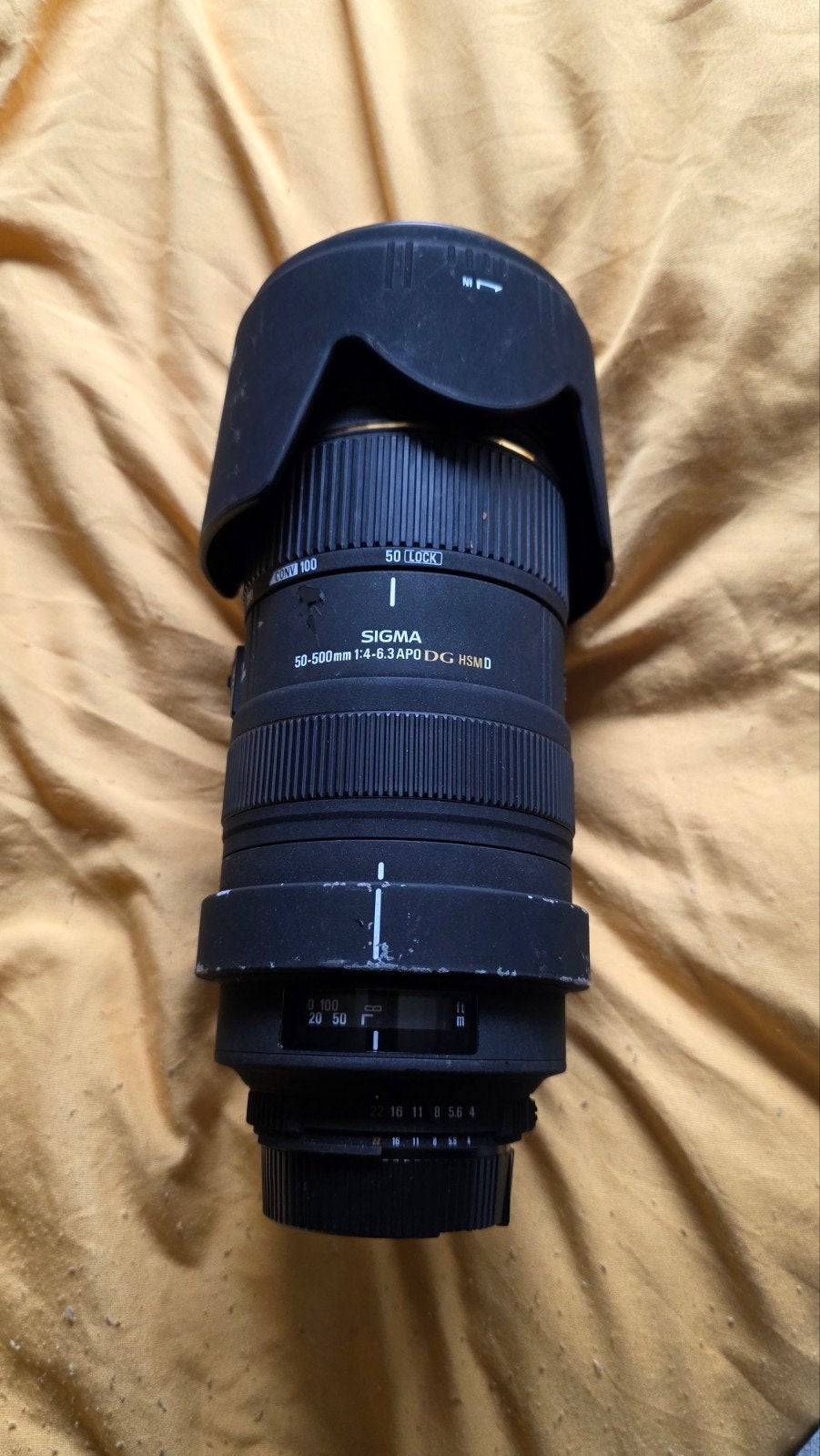 Sigma 50-500mm f/4.5-6.3 APO DG OS HSM Lens Nikon mount, Audio, Tv en Foto, Fotografie | Lenzen en Objectieven, Gebruikt, Sigma