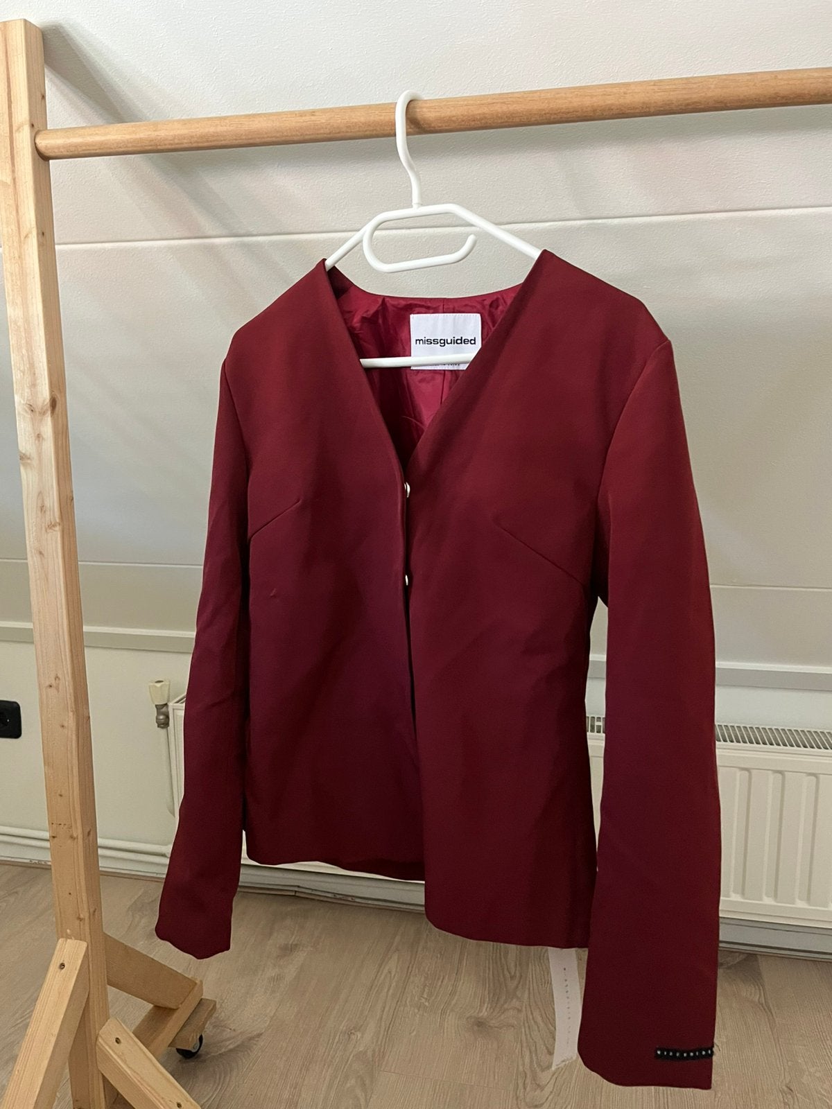 Bordeaux rode blazer, Kleding | Dames, Ophalen of Verzenden, Zo goed als nieuw, Maat 38/40 (M), Rood