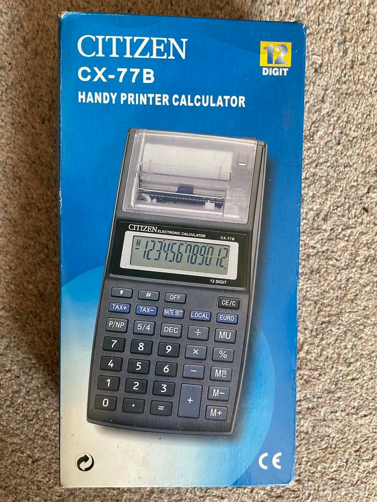 CITIZEN CX-77B HANDY PRINTER CALCULATOR, NIEUW!!, Ophalen, Nieuw