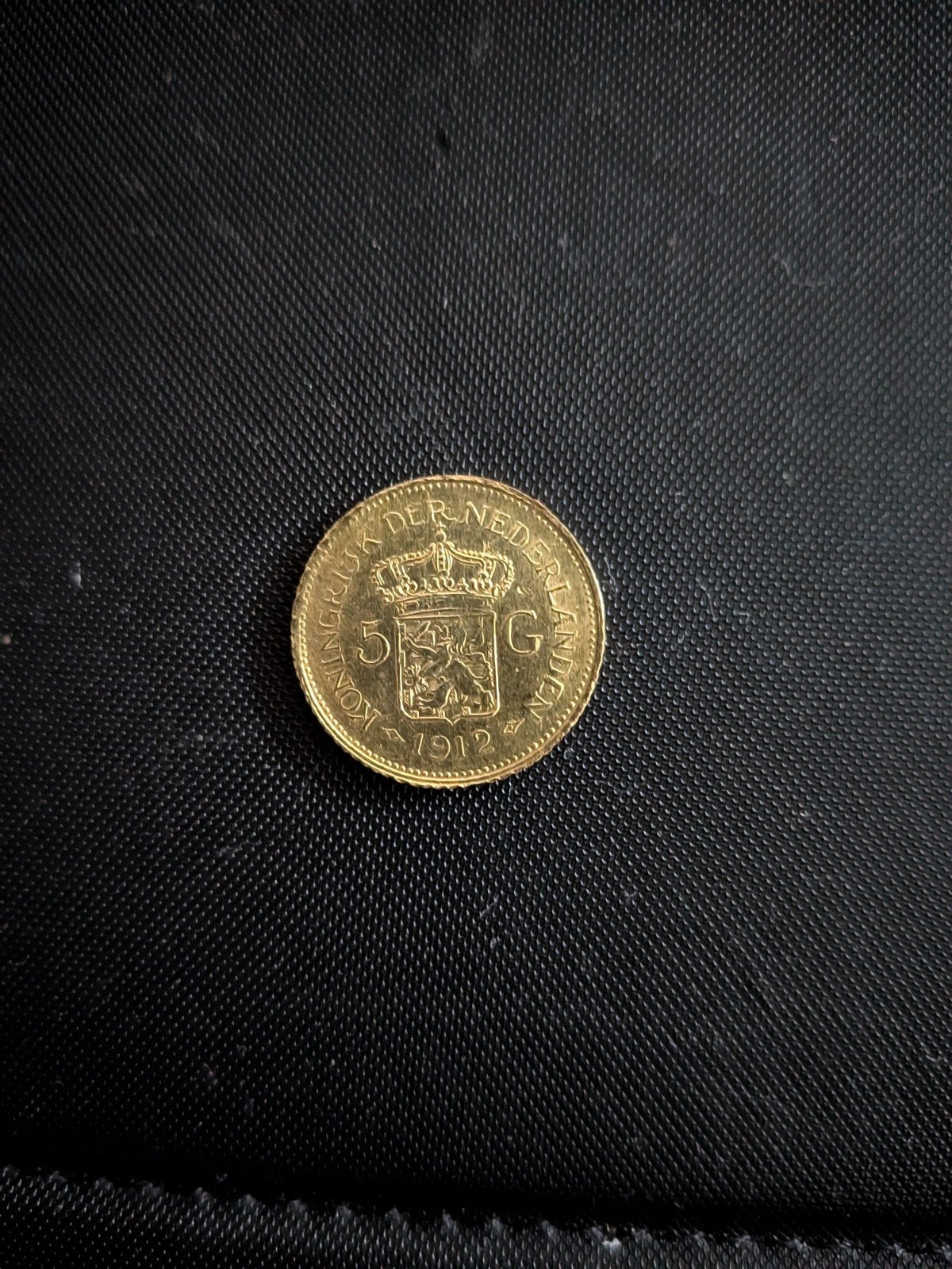 Gouden 5 Gulden Munt Koningin Wilhelmina 1912, Ophalen, 5 gulden, Goud, Koningin Wilhelmina