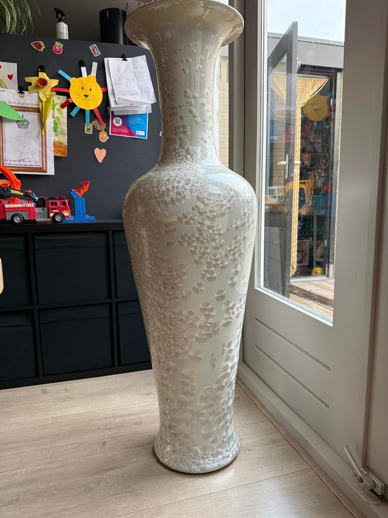 Exclusieve Keramiek Vaas - 60/70 Kilo 137cm hoog., Huis en Inrichting, Woonaccessoires | Vazen, Ophalen, Gebruikt, Overige kleuren