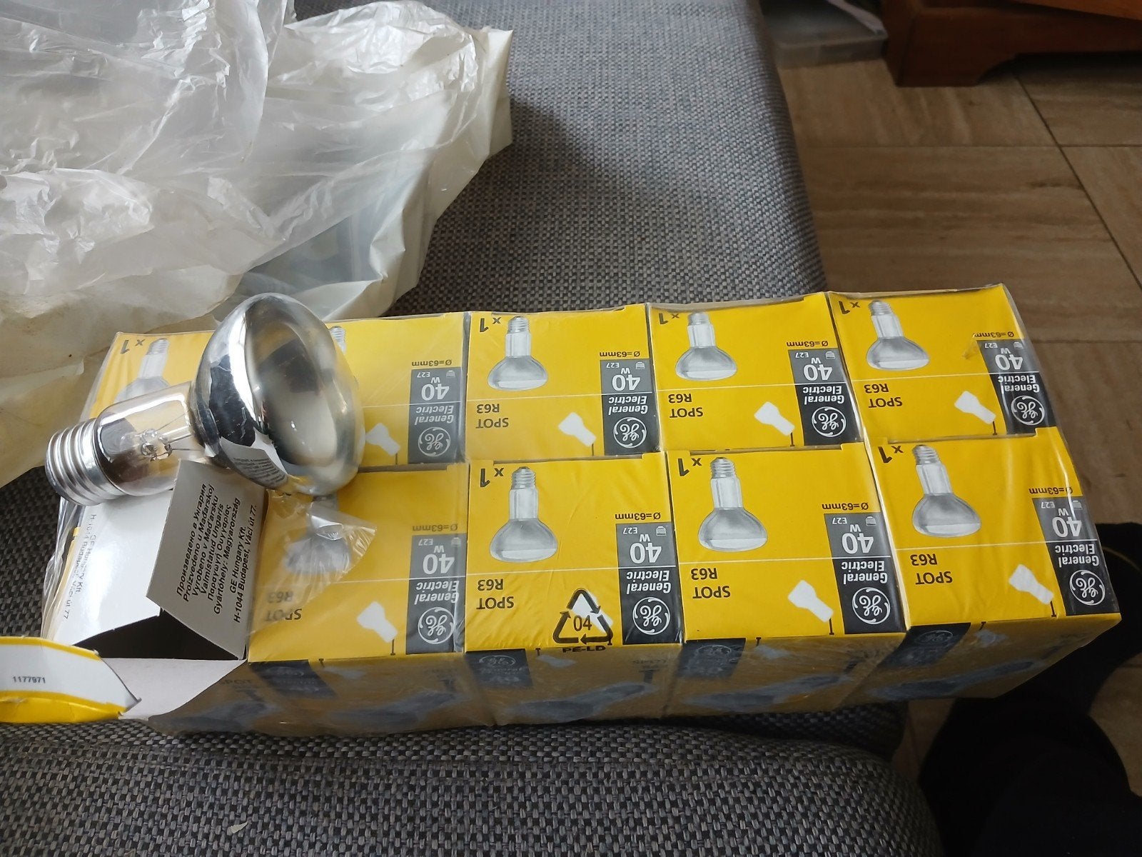 nieuwe "oude" spot lampen grote fitting, Ophalen of Verzenden, Nieuw, Gloeilamp