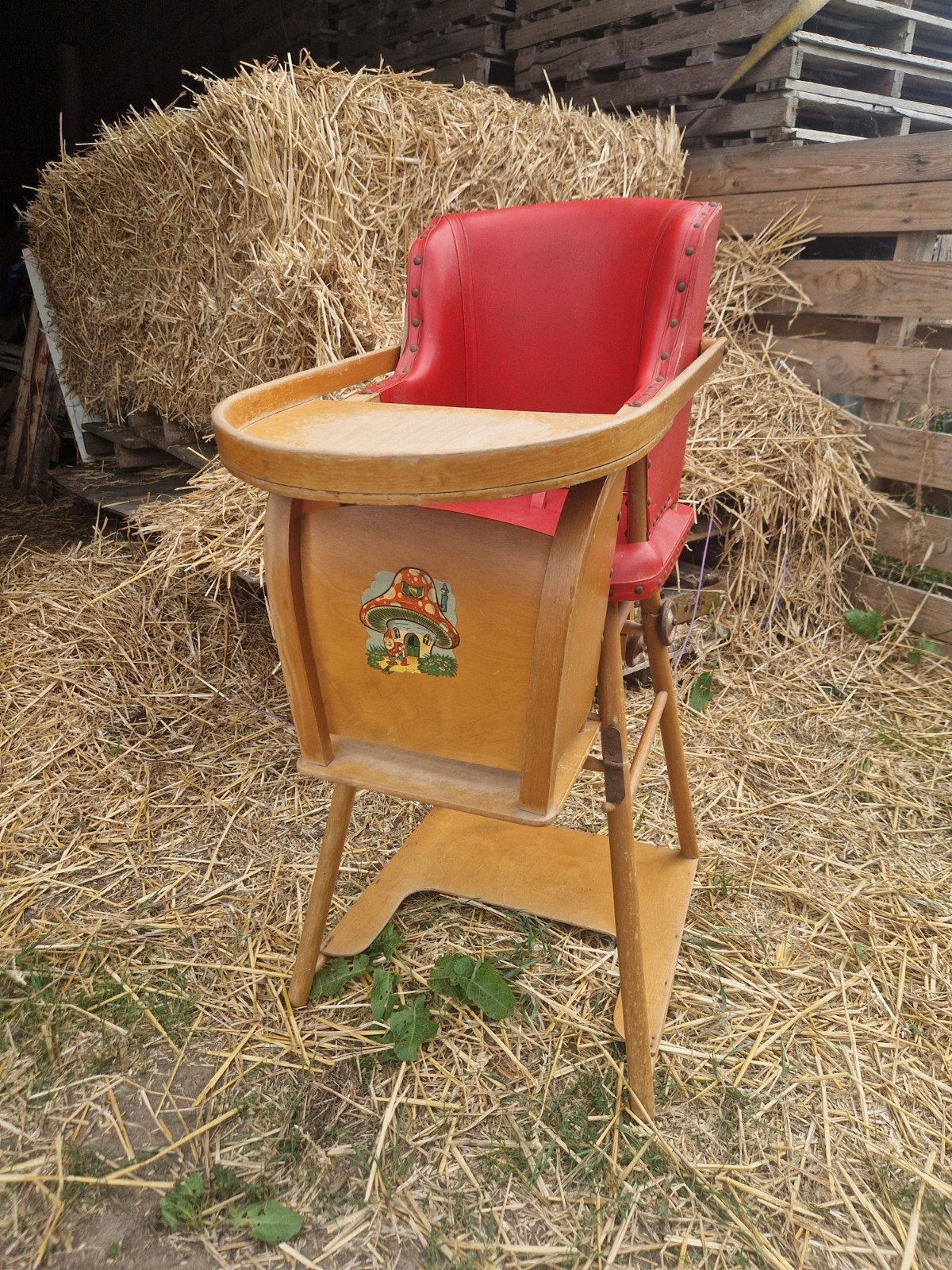 Vintage Kinderstoel, Ophalen, Gebruikt, Meegroeistoel