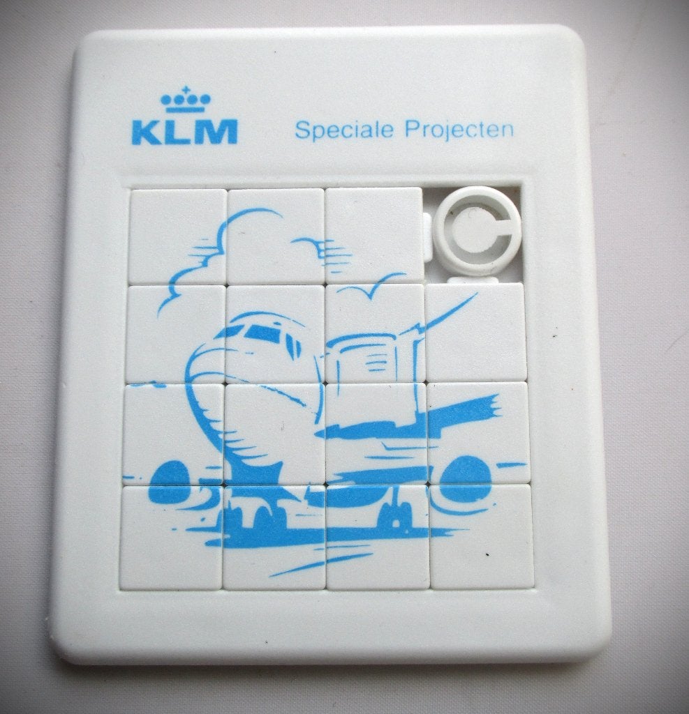 KLM Schuifpuzzel~Puzzels~Puzzeltje~Vliegtuig, Ophalen of Verzenden, Zo goed als nieuw, Overige typen
