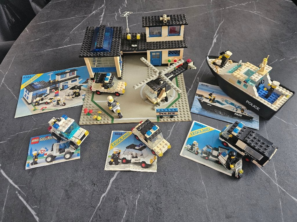 Vintage LEGO Politie Verzameling – Sets 6384, 4010 e.a, Ophalen, Gebruikt, Lego, LEGOLAND