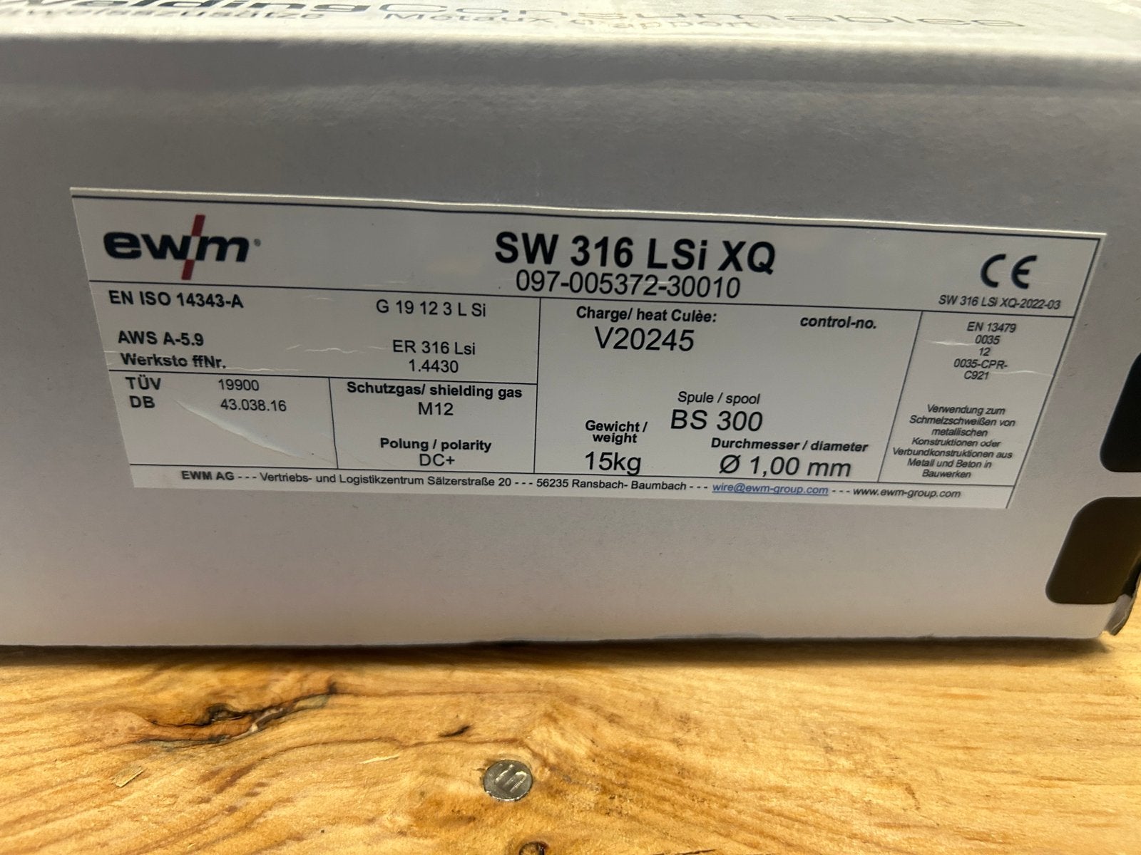 Lasdraad RVS 316 1,0, Ophalen of Verzenden, Zo goed als nieuw, Minder dan 150 ampère, Co2