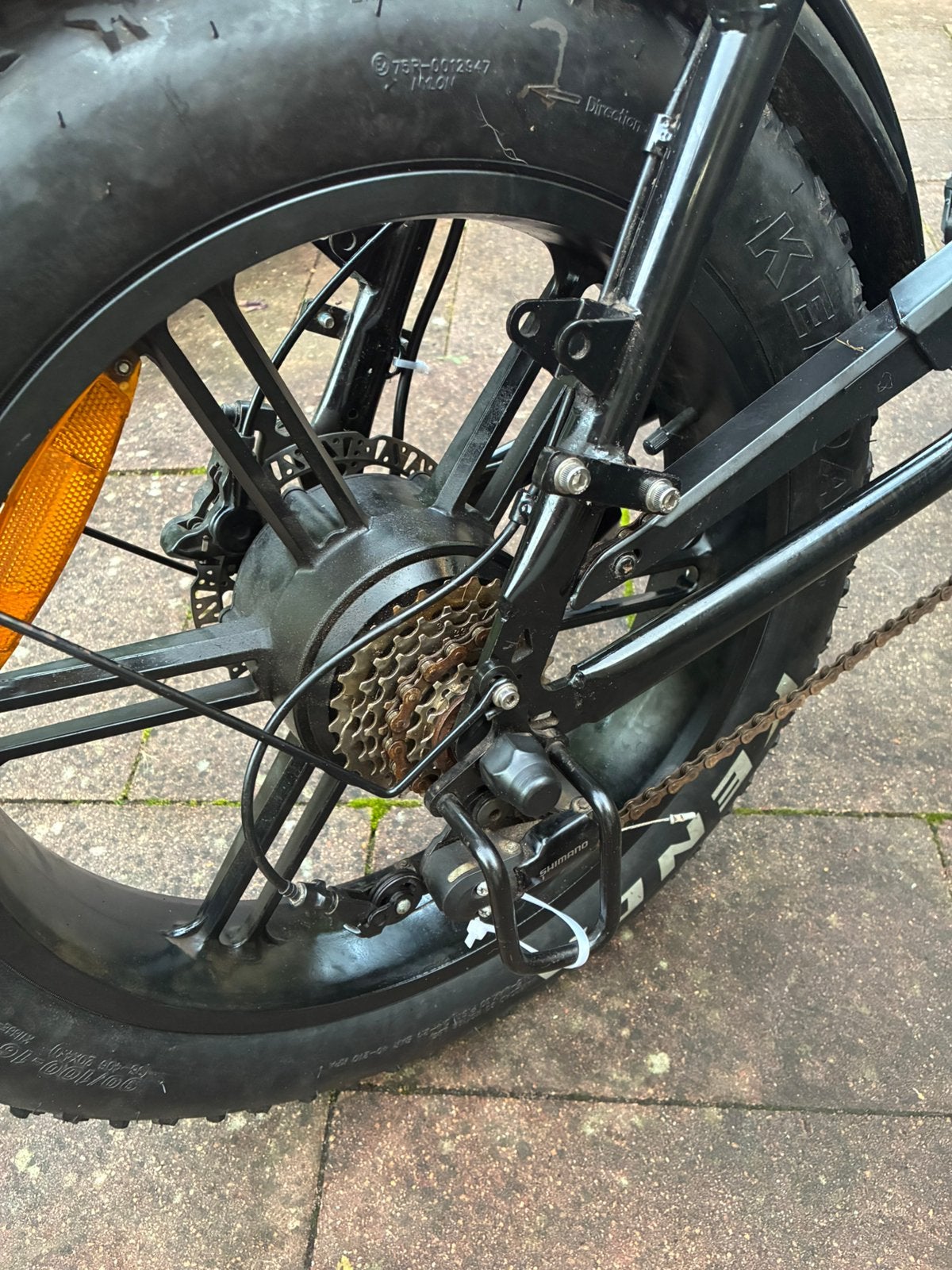 Foto 8 van Gebruikte OUXI  V8 3.0 Fatbike - Zwart - Hydraulische Remmen