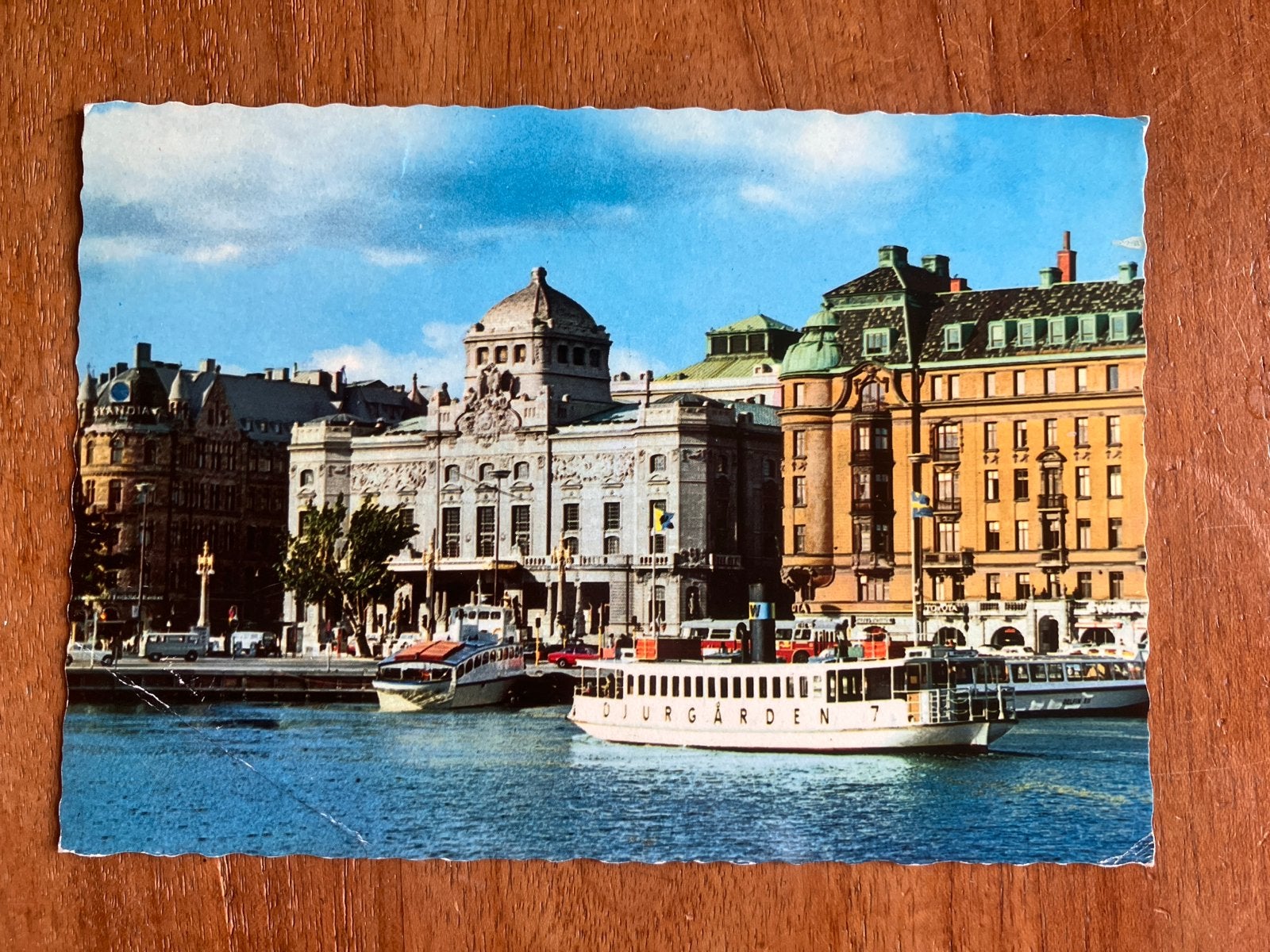 Stockholm, Zweden - Djurgården boot 1981, Ophalen of Verzenden, Gebruikt, Motorboot, Kaart, Foto of Prent