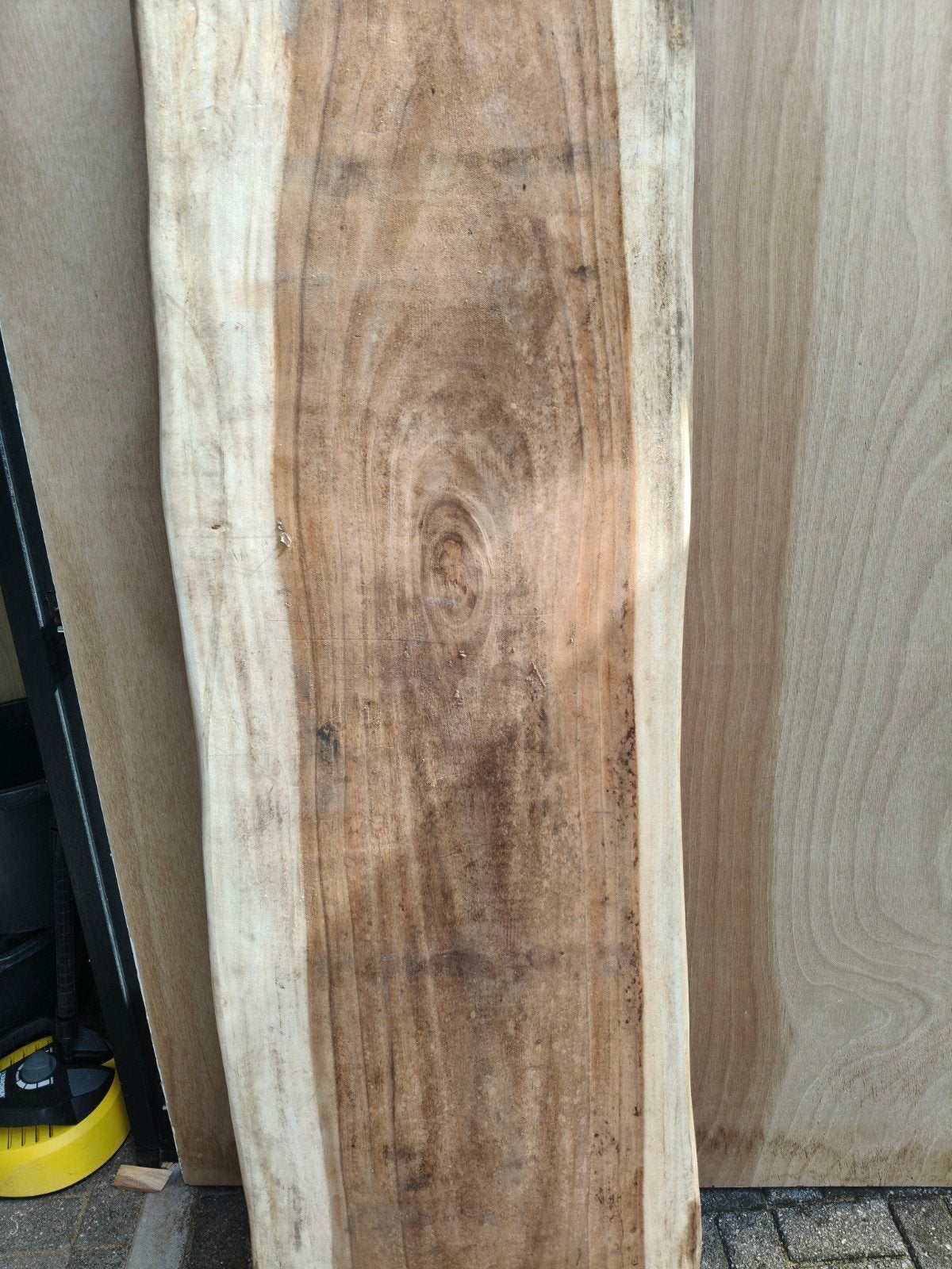 Suar houten boomstam tafelblad, Ophalen, 25 tot 50 mm, Eiken, Plank