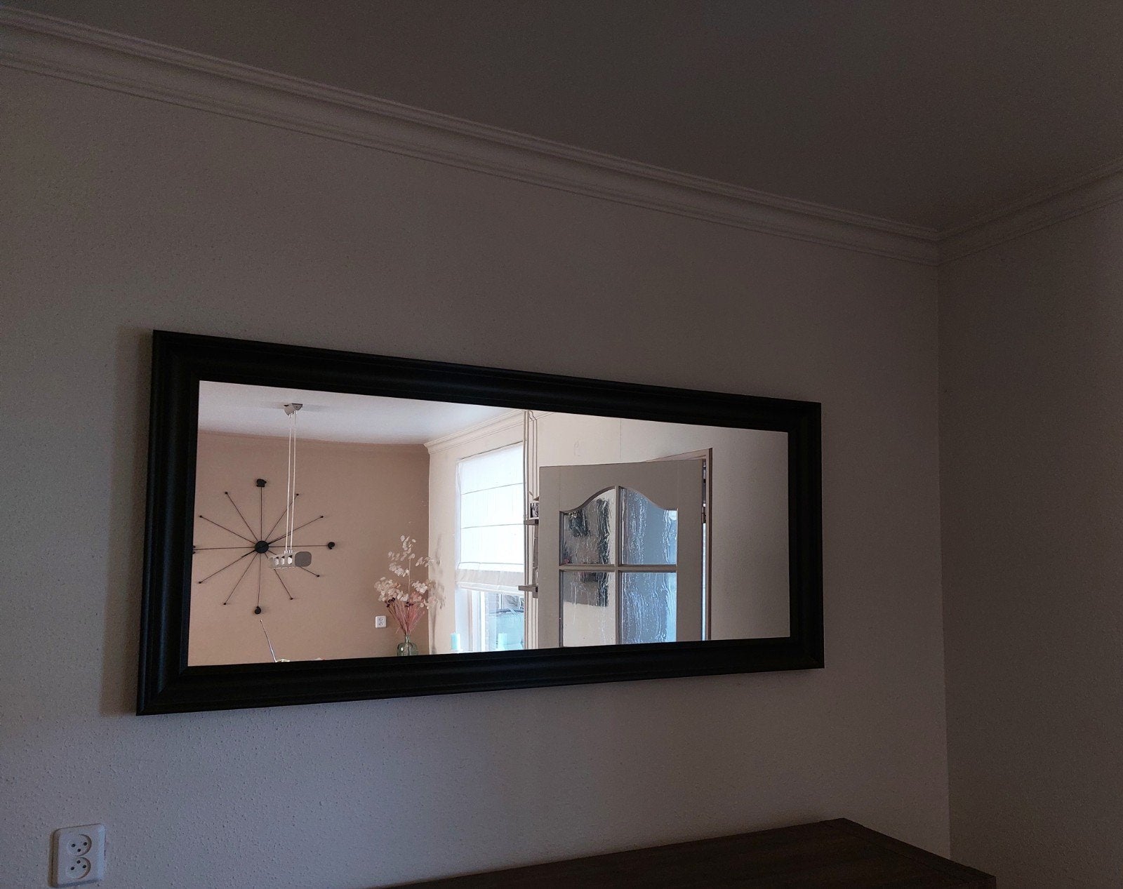 Grote spiegel, Huis en Inrichting, Woonaccessoires | Spiegels, Ophalen, Zo goed als nieuw, Rechthoekig, 150 tot 200 cm