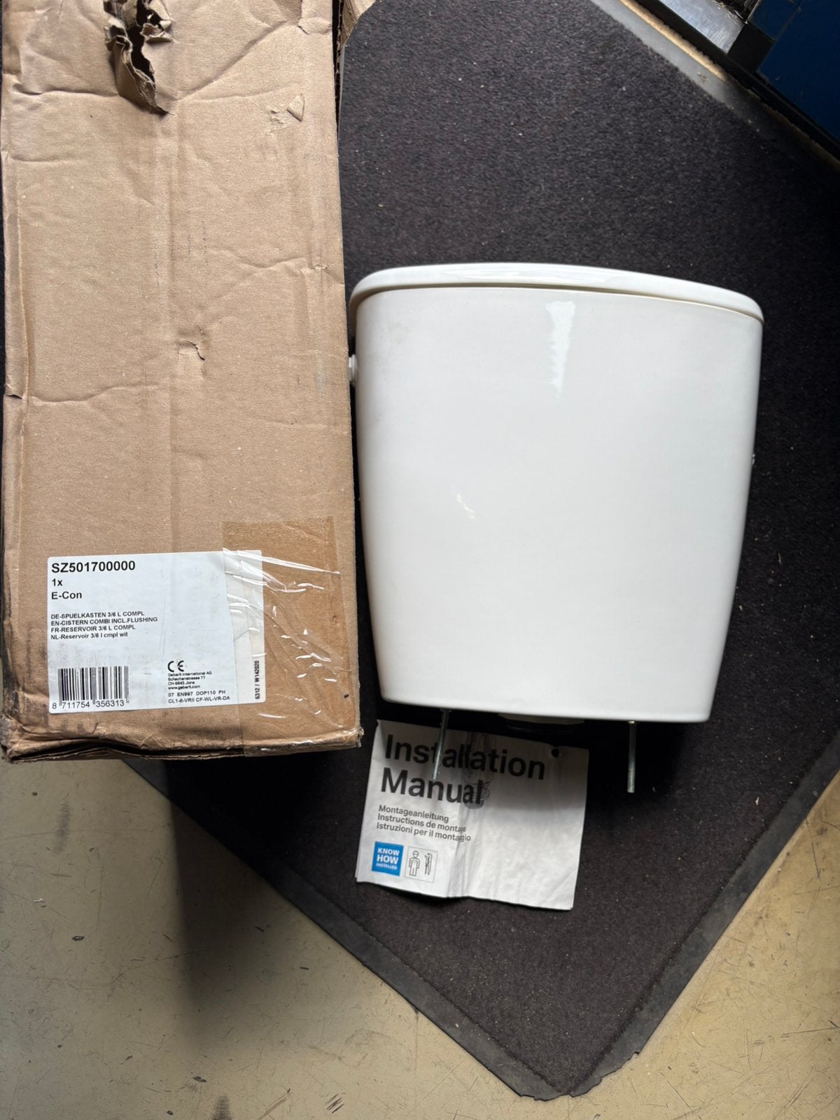 Geberit E-Con (voorheen Sphinx) duoblokreservoir wit, Ophalen, Boiler, Minder dan 20 liter, Minder dan 3 jaar oud