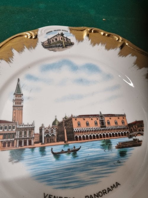 wandbord venezia panorama bladgoud, Ophalen of Verzenden, 'T Olde Gre-j, Info@toldegrej.nl, Endepoelstraat 20f Didam