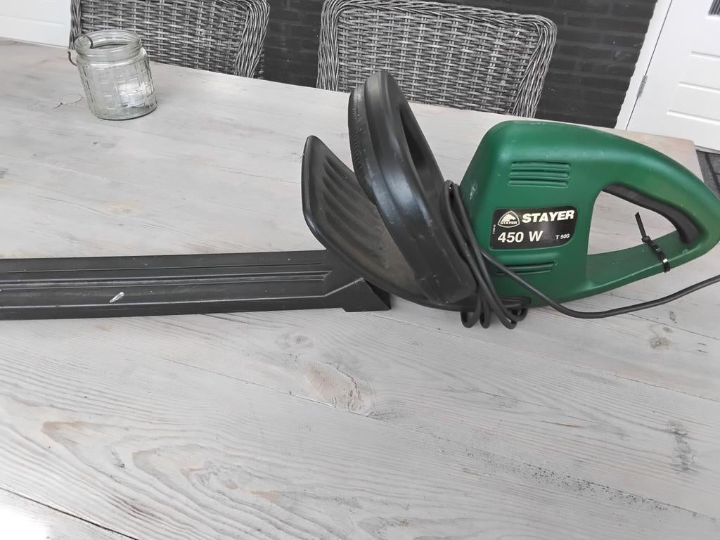 Stayer elektrische heggenschaar T500, Ophalen of Verzenden, Gebruikt, Elektrisch