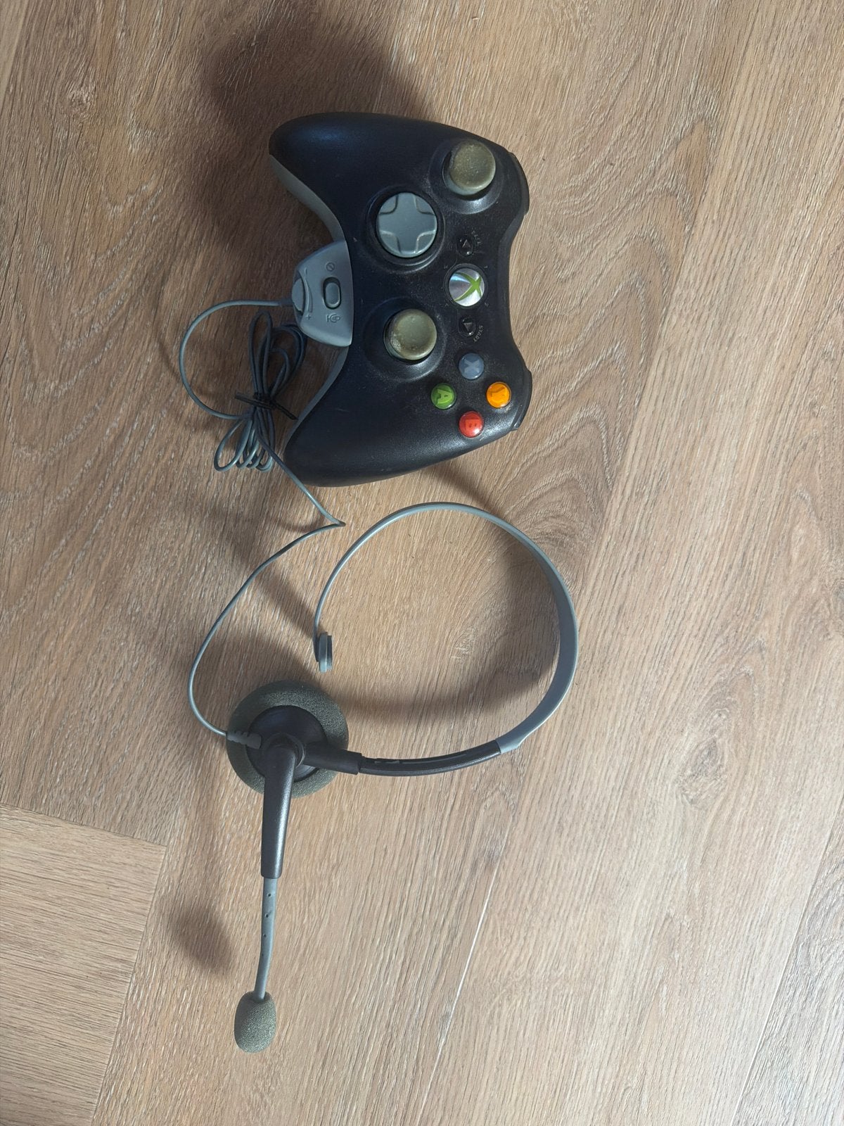 Xbox 360 Controller met Headset - Gebruikt, Ophalen of Verzenden, Gebruikt, Controller, Xbox 360