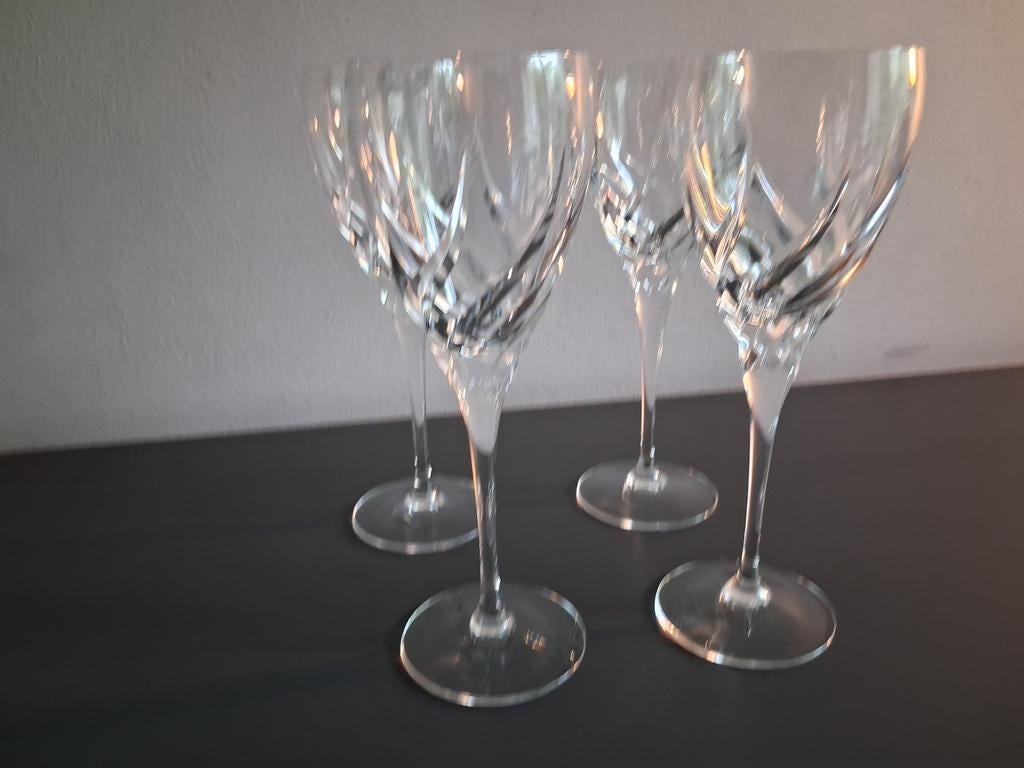 Wedgwood Toscane rode wijnglazen kristal - set van 4, Ophalen of Verzenden