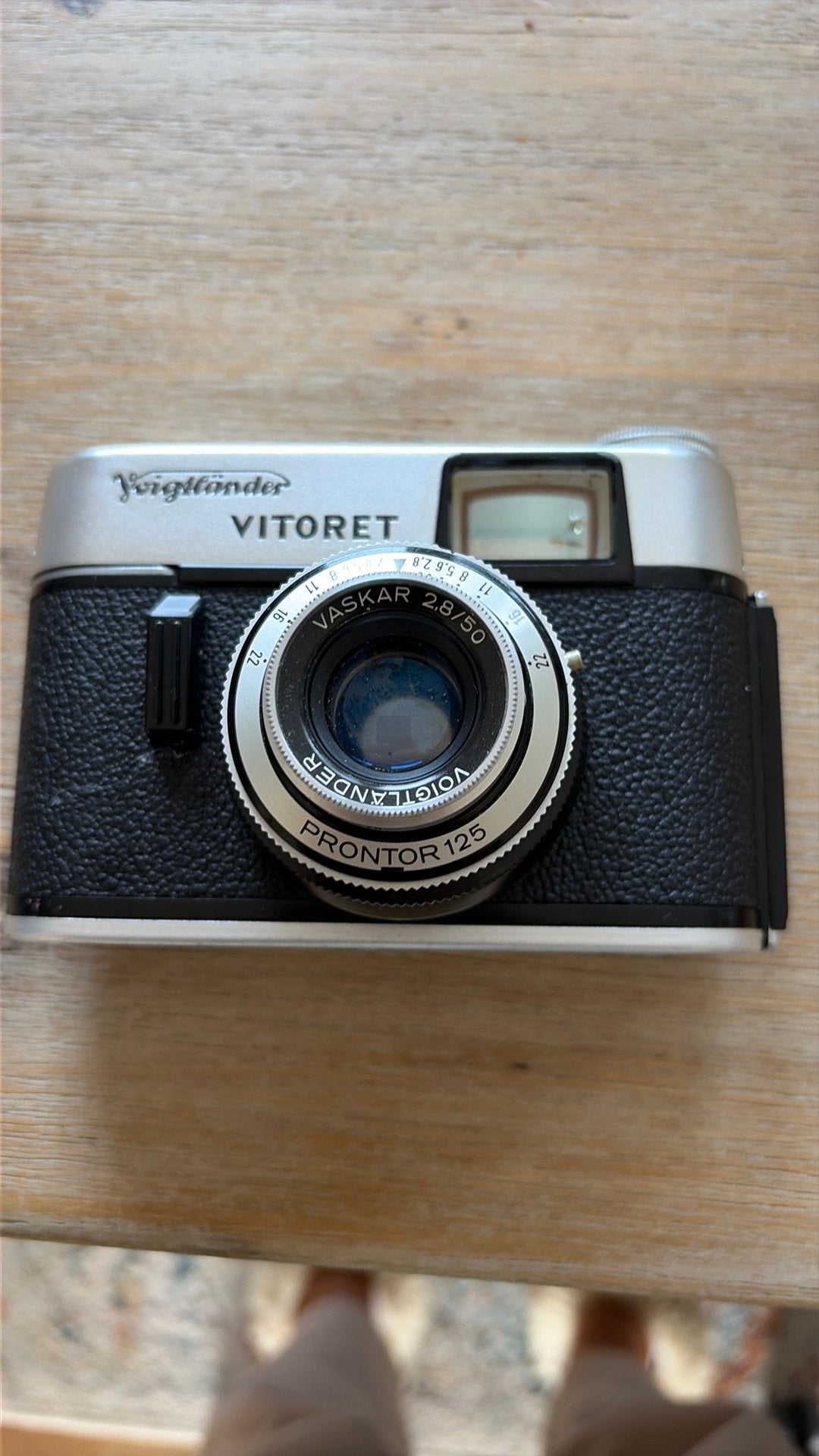 Vintage Voigtlander Vitoret camera( vaskar 2.8/50), Ophalen of Verzenden, Zo goed als nieuw, Compact, Overige Merken