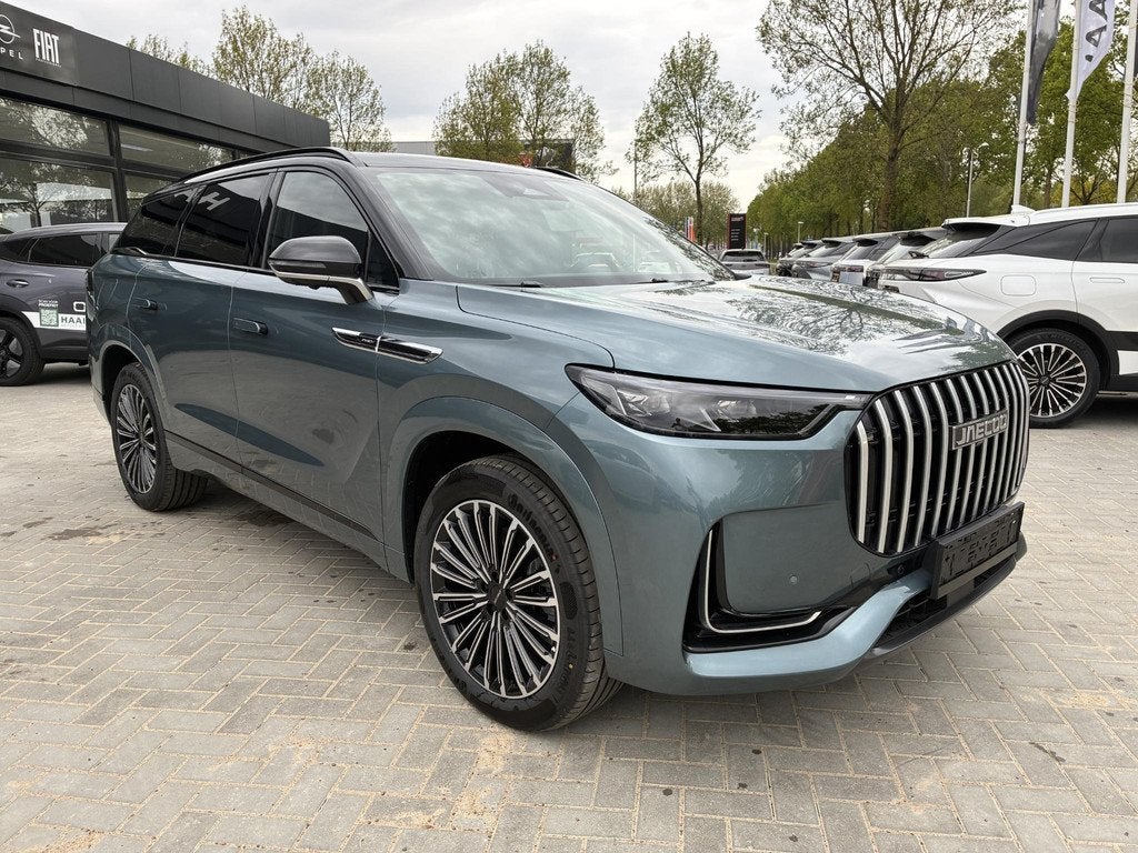 JAECOO 8 AWD PHEV 7-Pers. Exclusive ECC | Panoramadak | Lede, Auto's, Overige Auto's, Automaat, Euro 6, 4 cilinders, 428 pk