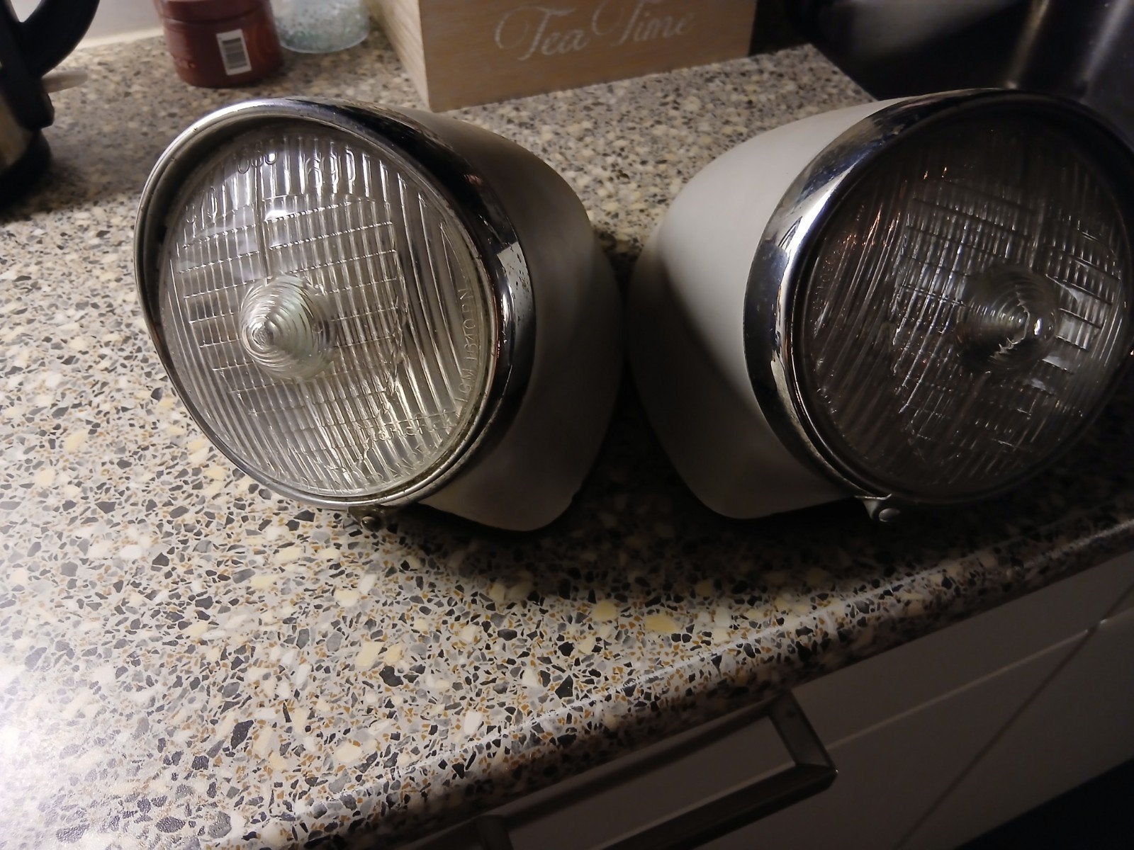 Gebruikte maar nette set citroen ds tepellampen, Ophalen of Verzenden