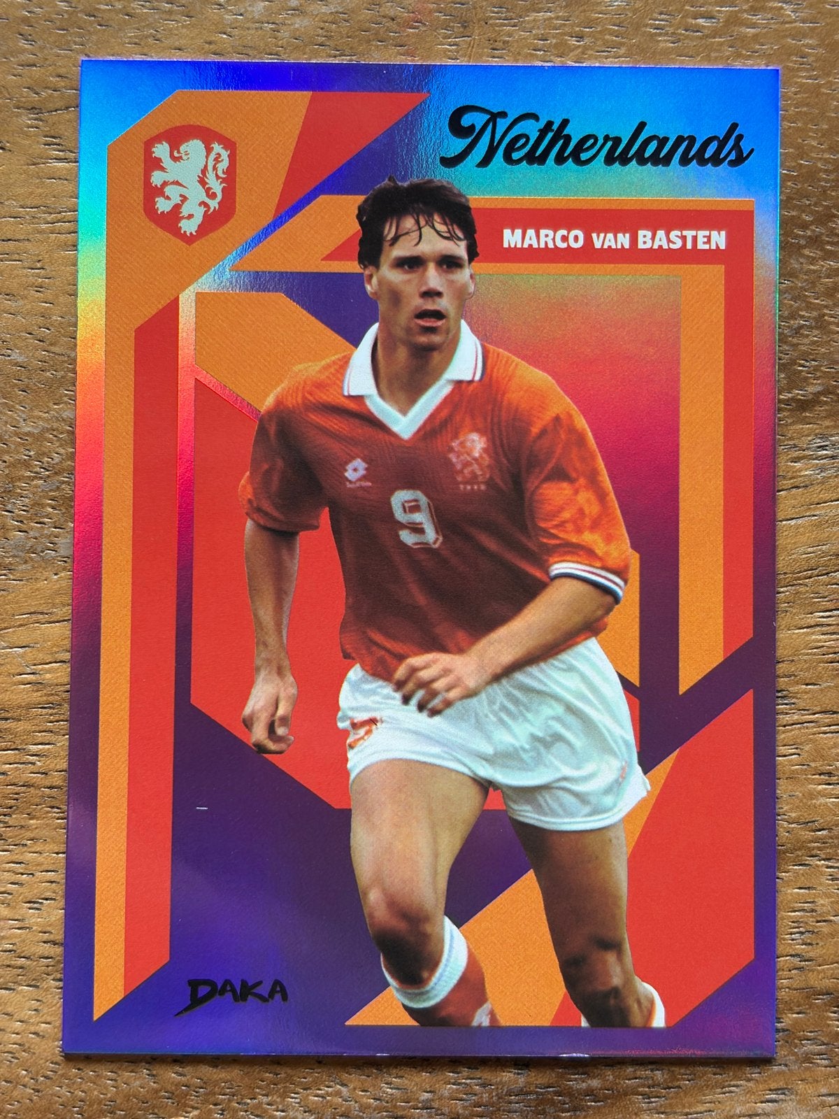 Marco van Basten Nederland Spelerskaart 197/199 DAKA, Verzamelen, Ophalen of Verzenden, Zo goed als nieuw, Overige binnenlandse clubs