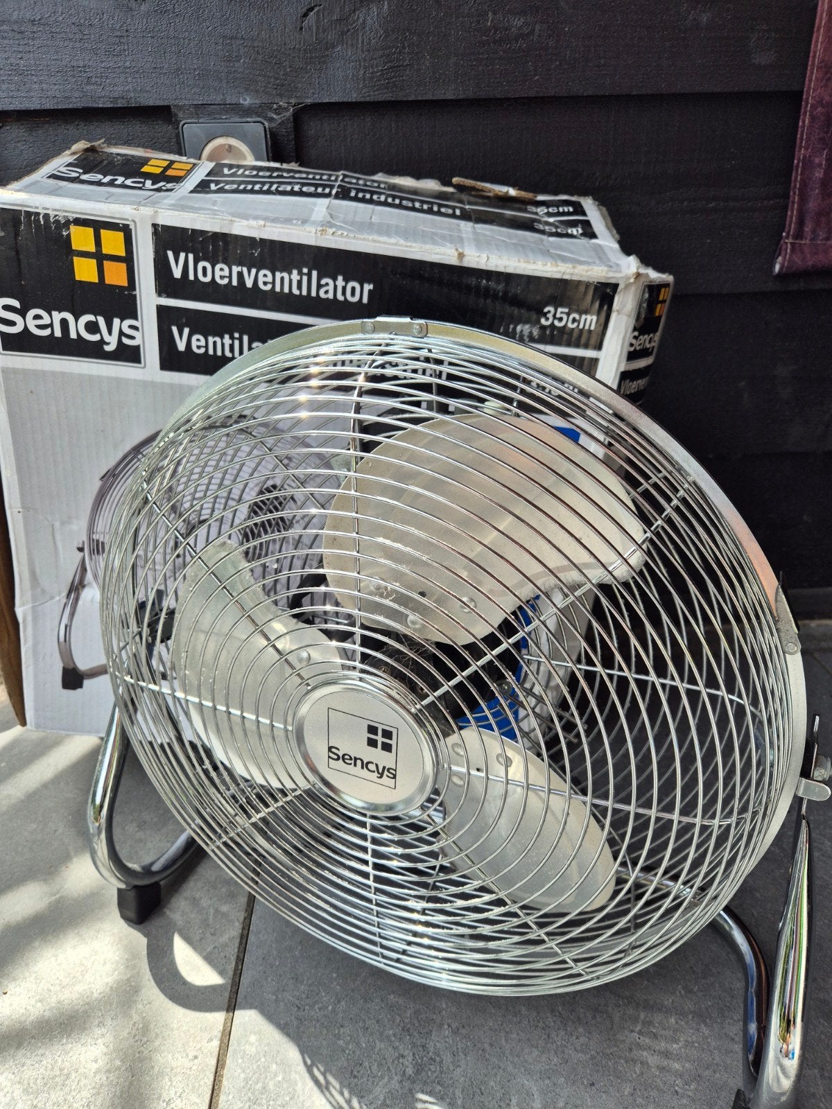 sencys vloerventilator 35 cm, Ophalen, Zo goed als nieuw, Vloerventilator